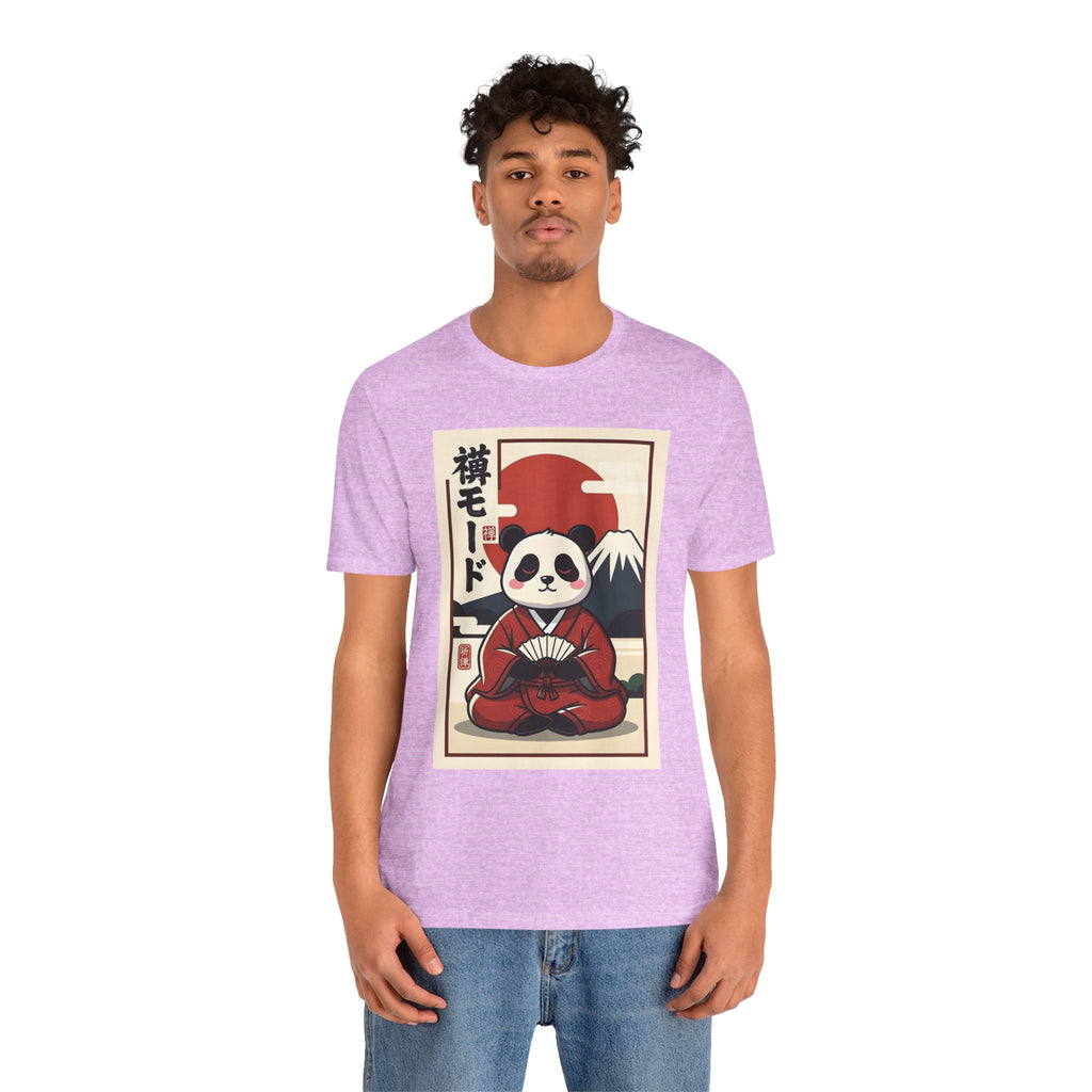 Panda Samurai Tee — Cute Japanese Ukiyo-e Style Graphic T-Shirt