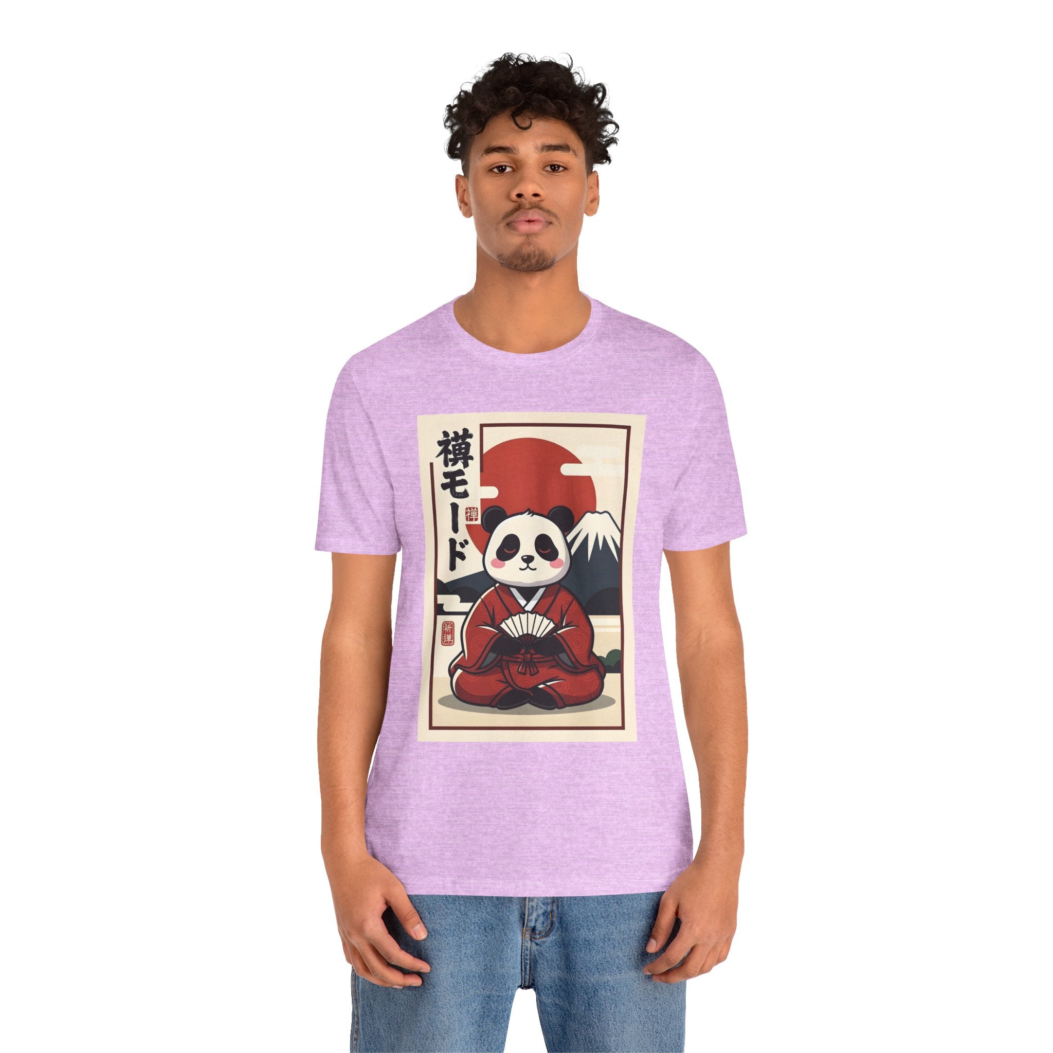 Panda Samurai Tee — Cute Japanese Ukiyo-e Style Graphic T-Shirt