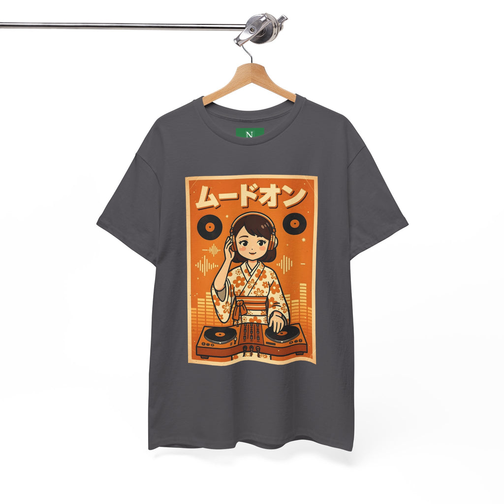 DJ Kimono T‑Shirt — Retro Japanese Anime Vinyl DJ Graphic Tee