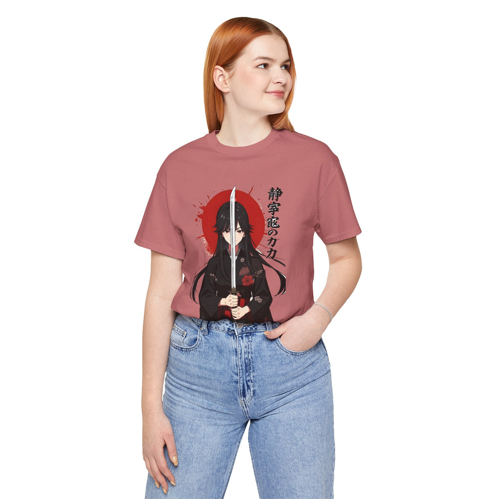 Samurai Girl Sword Tee — Japanese Anime Katana T-Shirt