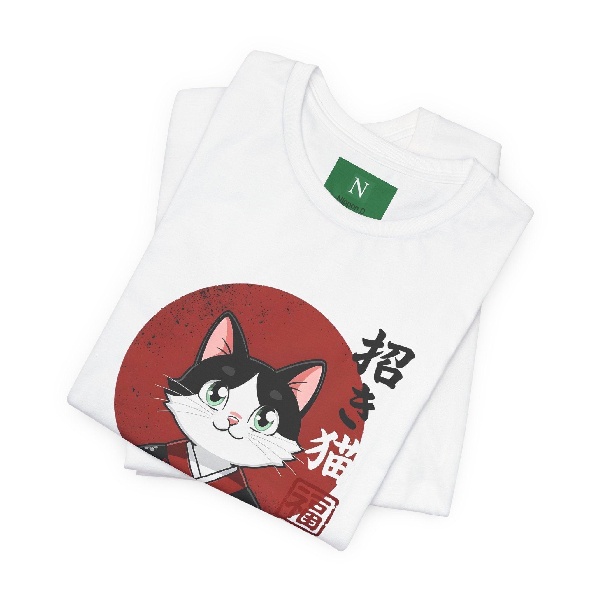 Lucky Cat Kimono T-Shirt — Japanese Maneki-Neko Tee