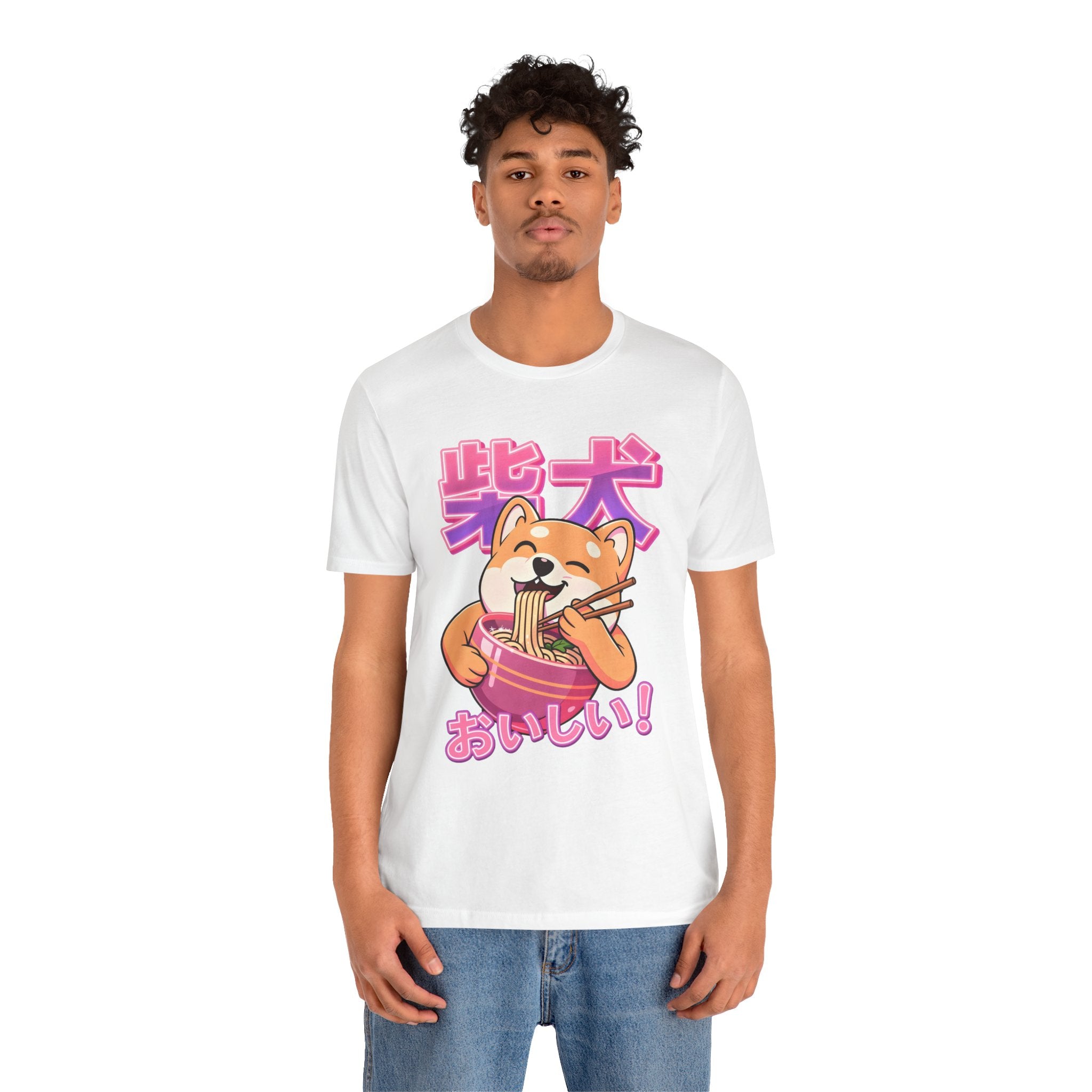 Shiba Inu Ramen Tee — おいしい! Cute Japanese Dog Noodle T-Shirt