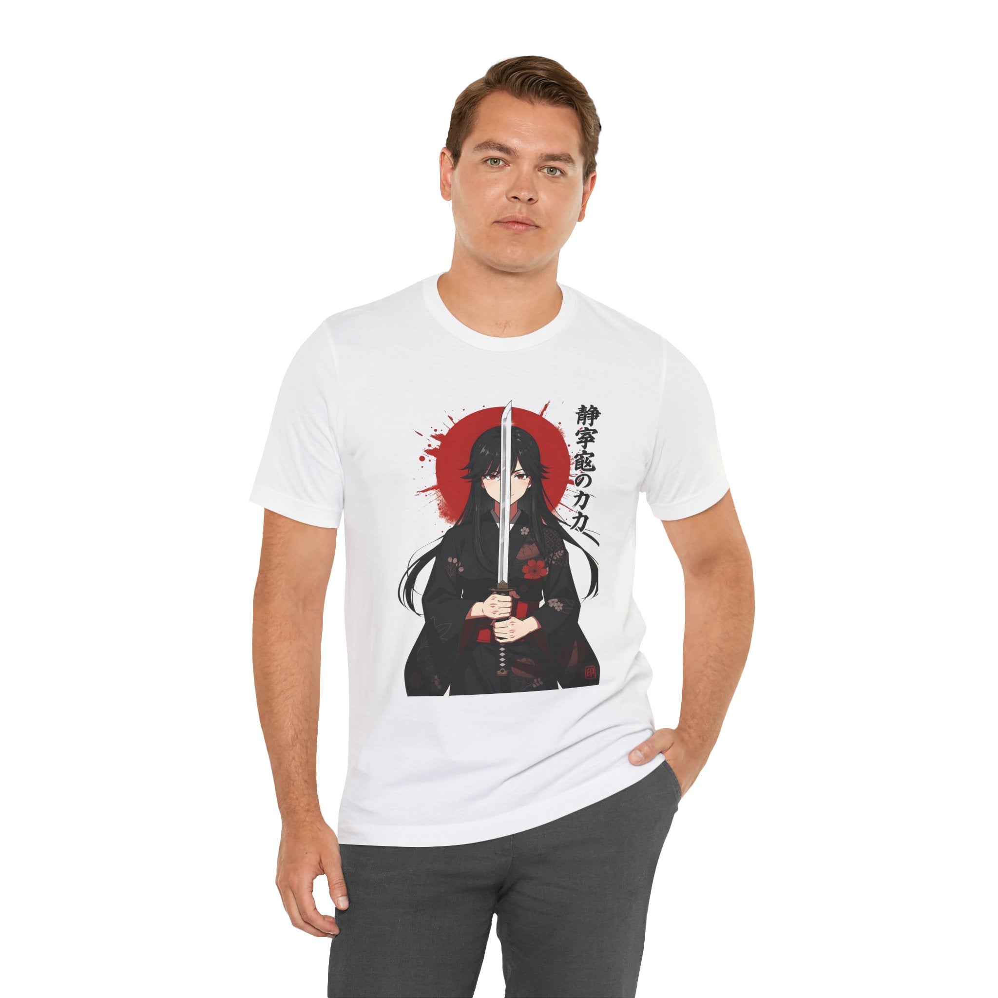 Samurai Girl Sword Tee — Japanese Anime Katana T-Shirt