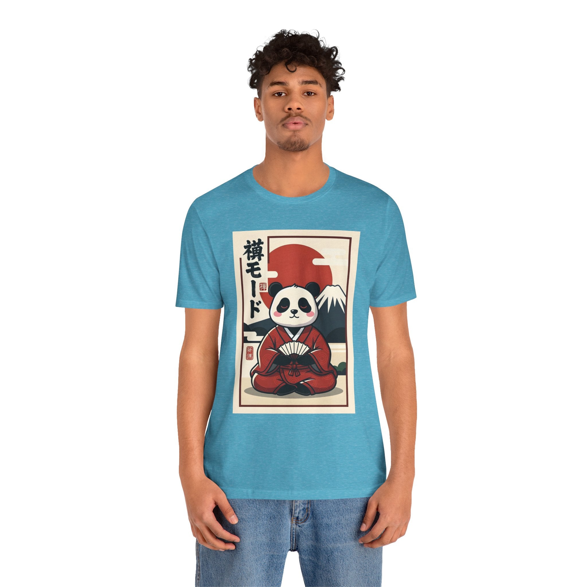 Panda Samurai Tee — Cute Japanese Ukiyo-e Style Graphic T-Shirt