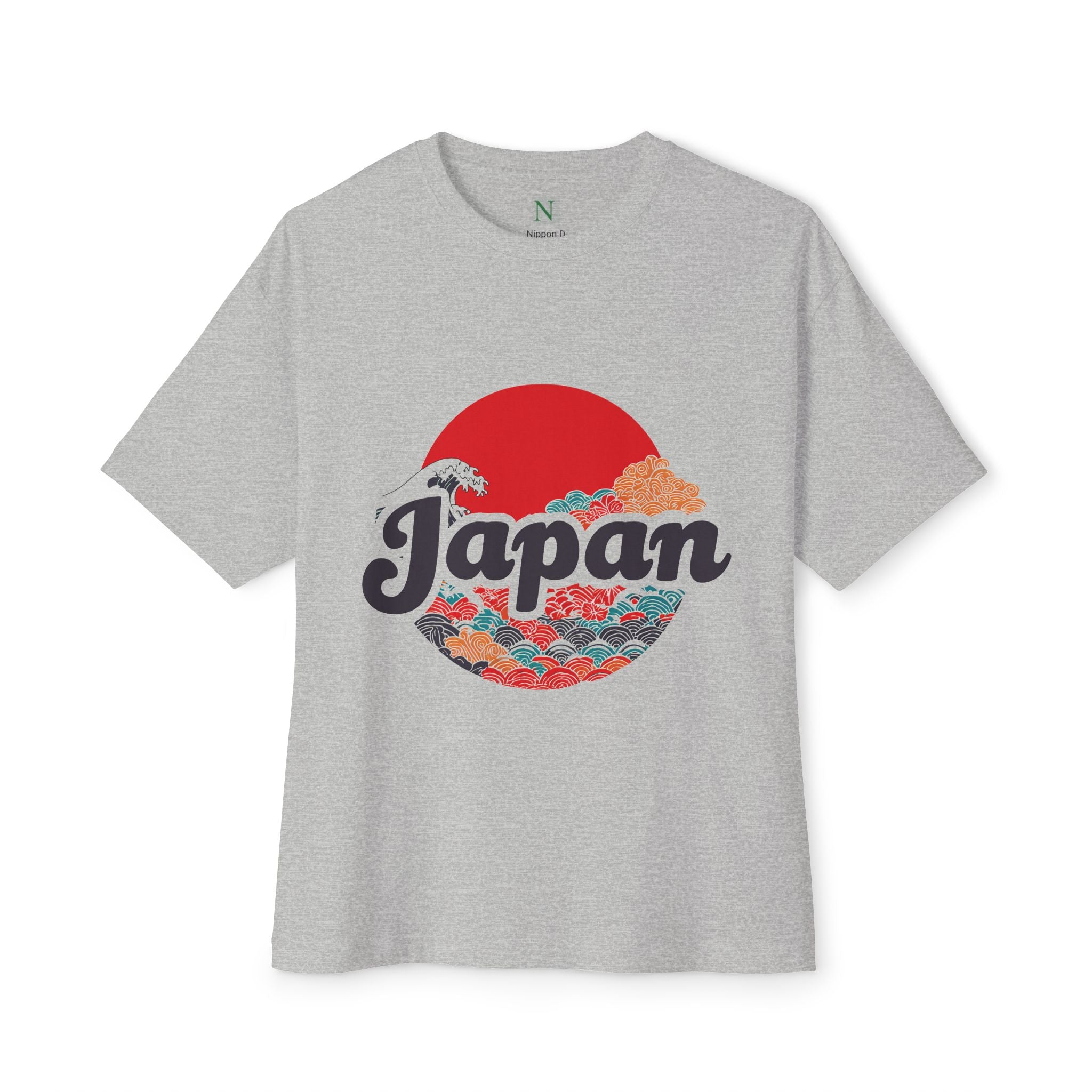 Copy of Japanese Wave Art Unisex Oversized Boxy Tee, Casual Streetwear, Vintage Graphic Tee, Summer Outfit, Gift for Art Lovers