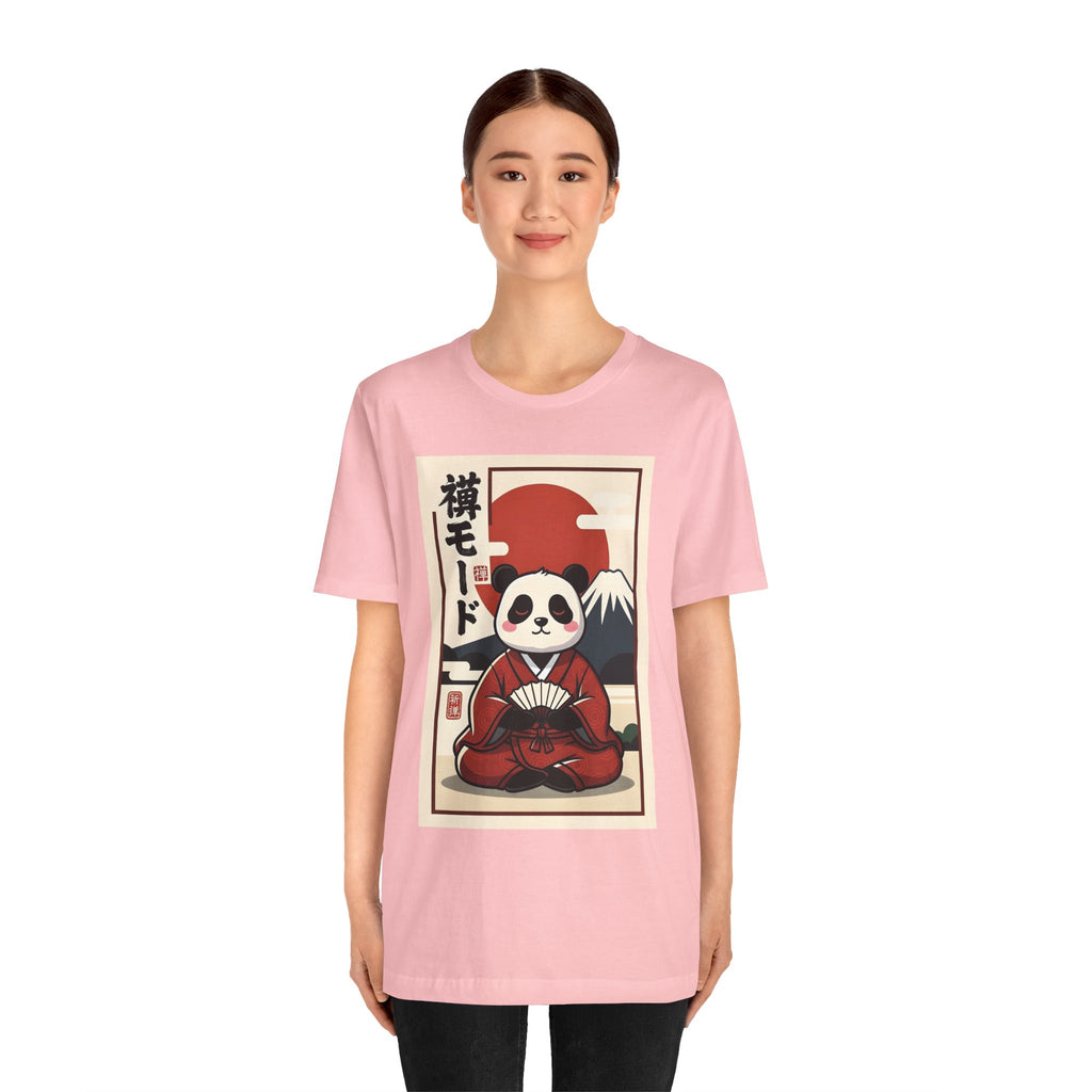 Panda Samurai Tee — Cute Japanese Ukiyo-e Style Graphic T-Shirt