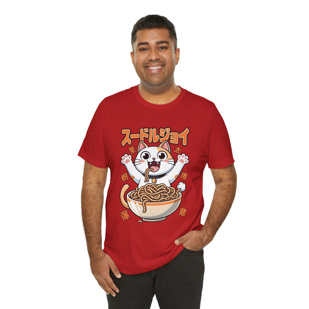 Ramen Cat Tee — Cute Japanese Noodle Graphic T-Shirt