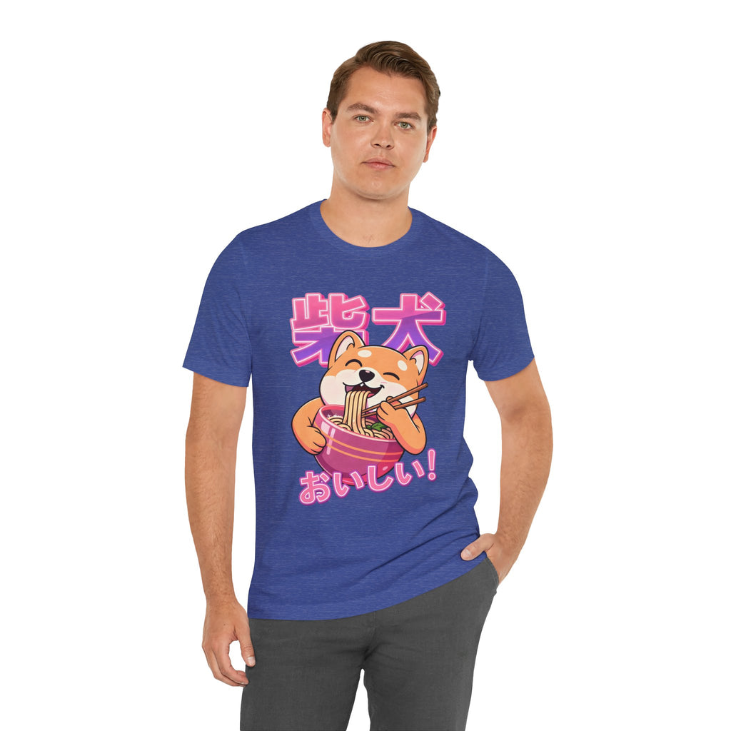 Shiba Inu Ramen Tee — おいしい! Cute Japanese Dog Noodle T-Shirt