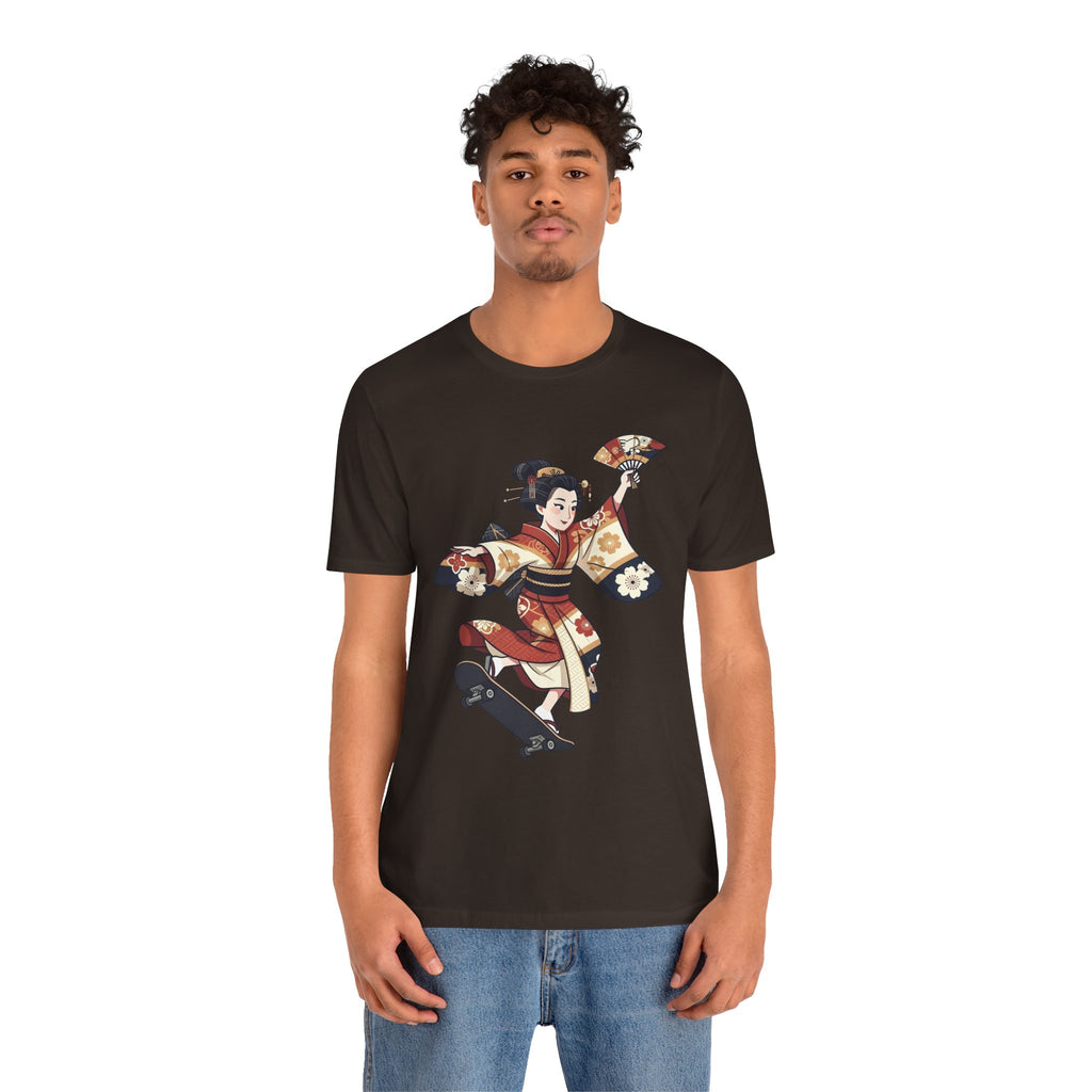 Skateboarding Geisha T-Shirt