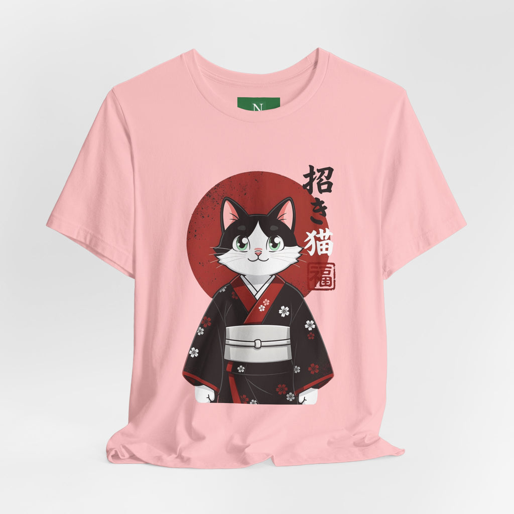 Lucky Cat Kimono T-Shirt — Japanese Maneki-Neko Tee