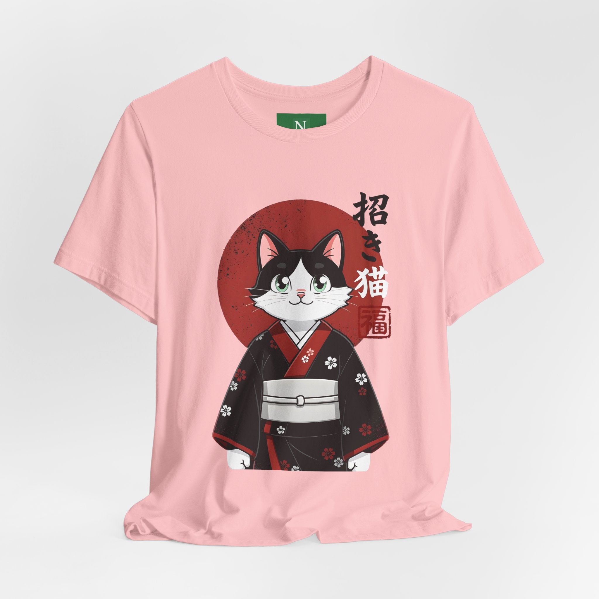 Lucky Cat Kimono T-Shirt — Japanese Maneki-Neko Tee