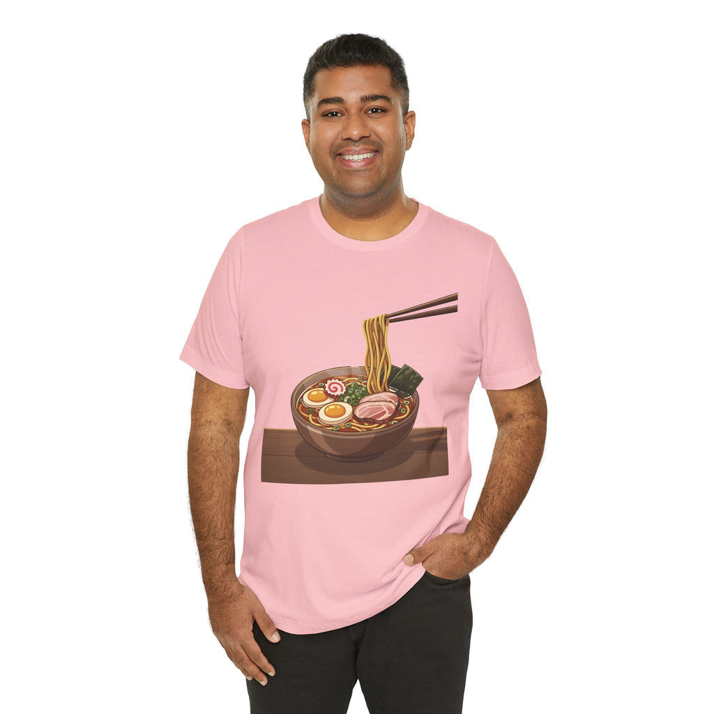 Ramen Bowl Graphic Tee – Chopsticks & Noodles Japanese Food T-Shirt