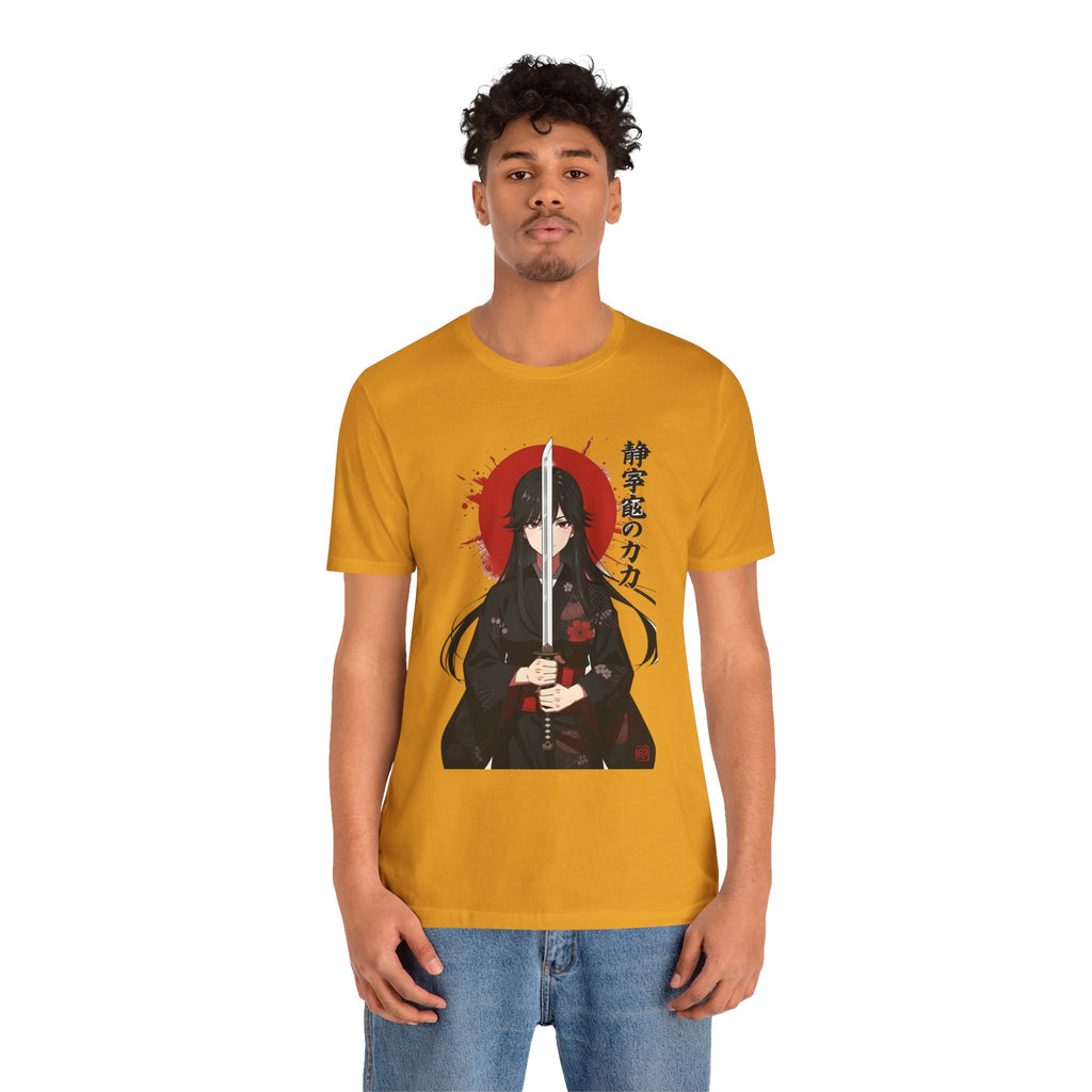 Samurai Girl Sword Tee — Japanese Anime Katana T-Shirt