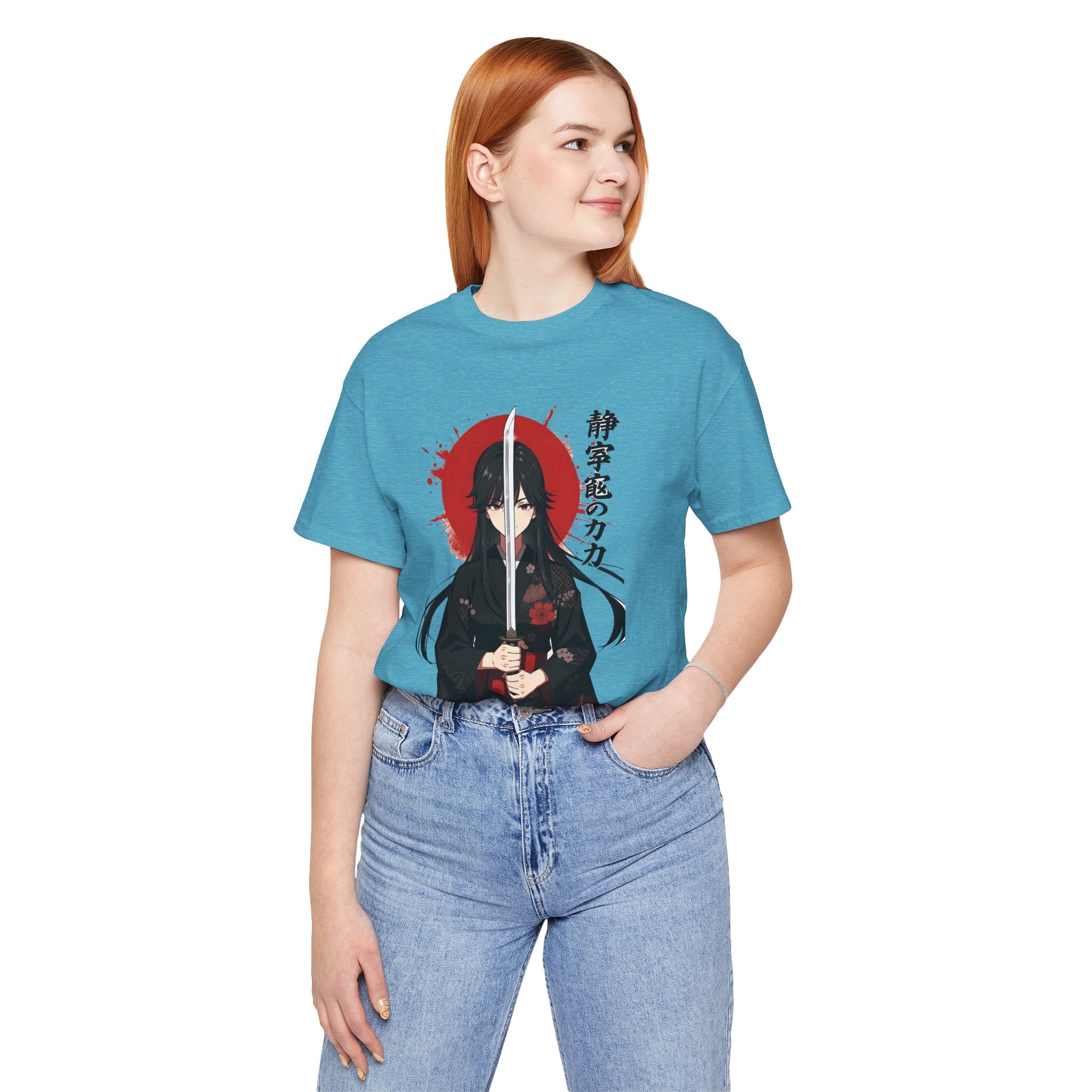 Samurai Girl Sword Tee — Japanese Anime Katana T-Shirt
