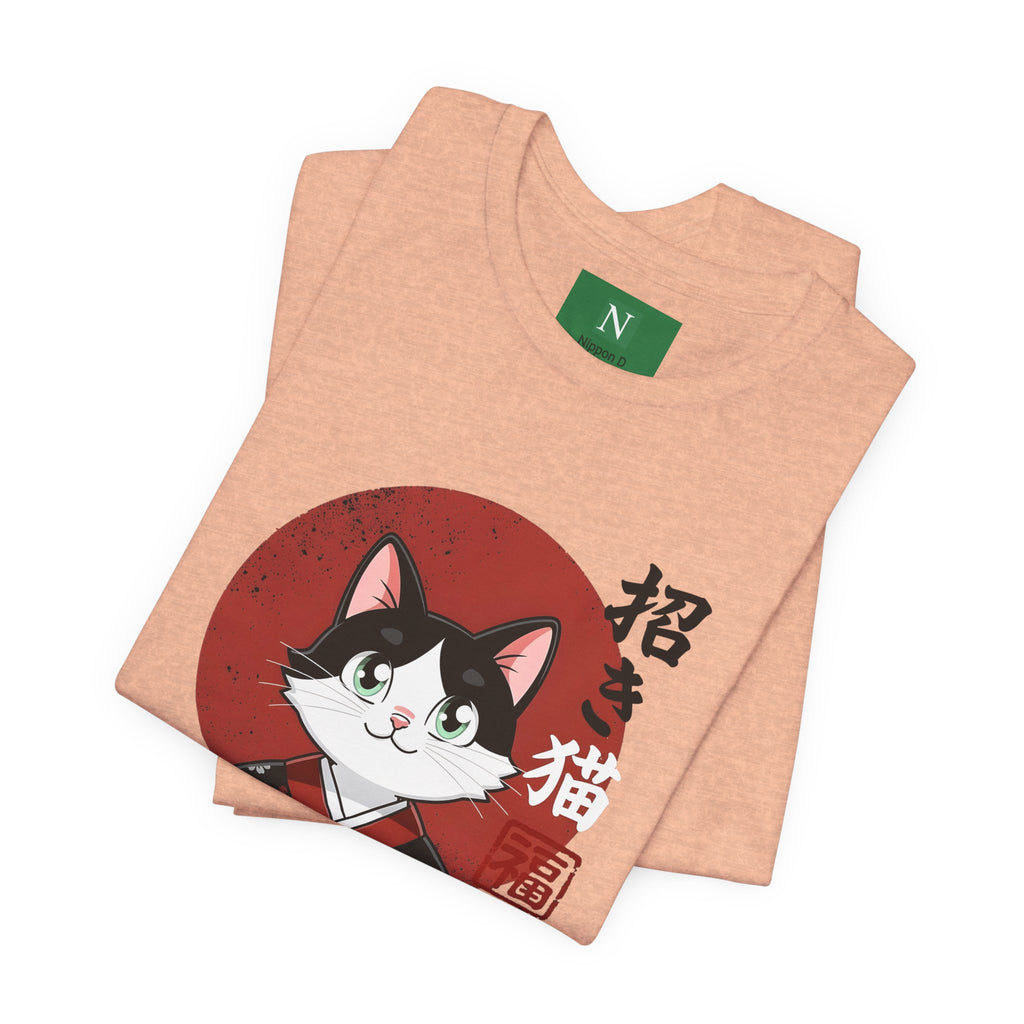 Lucky Cat Kimono T-Shirt — Japanese Maneki-Neko Tee