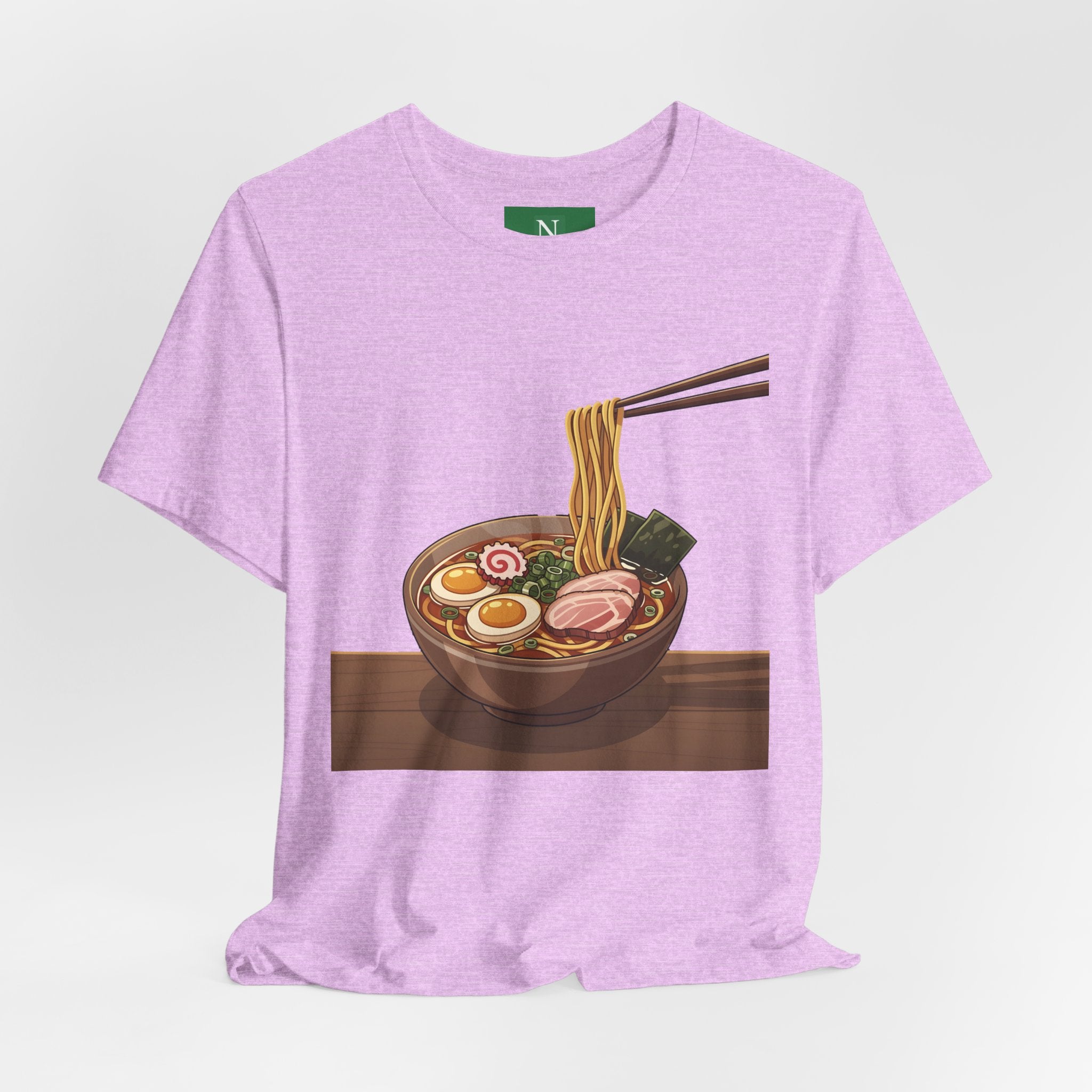 Ramen Bowl Graphic Tee – Chopsticks & Noodles Japanese Food T-Shirt