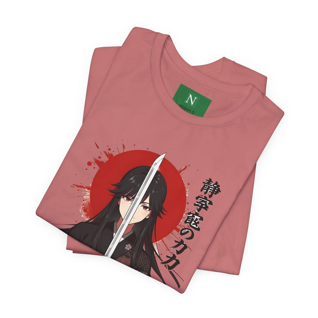 Samurai Girl Sword Tee — Japanese Anime Katana T-Shirt