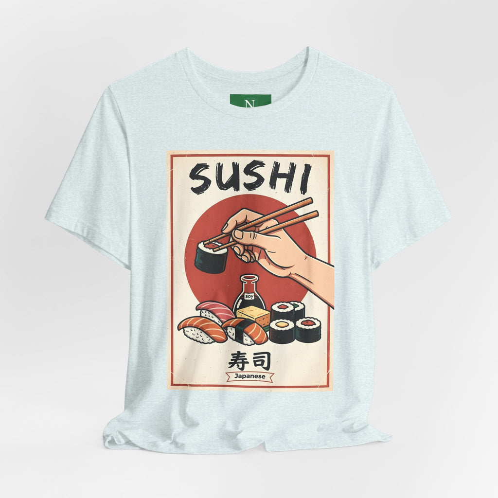 Sushi Poster Graphic Tee — Retro Japanese Sushi Shirt