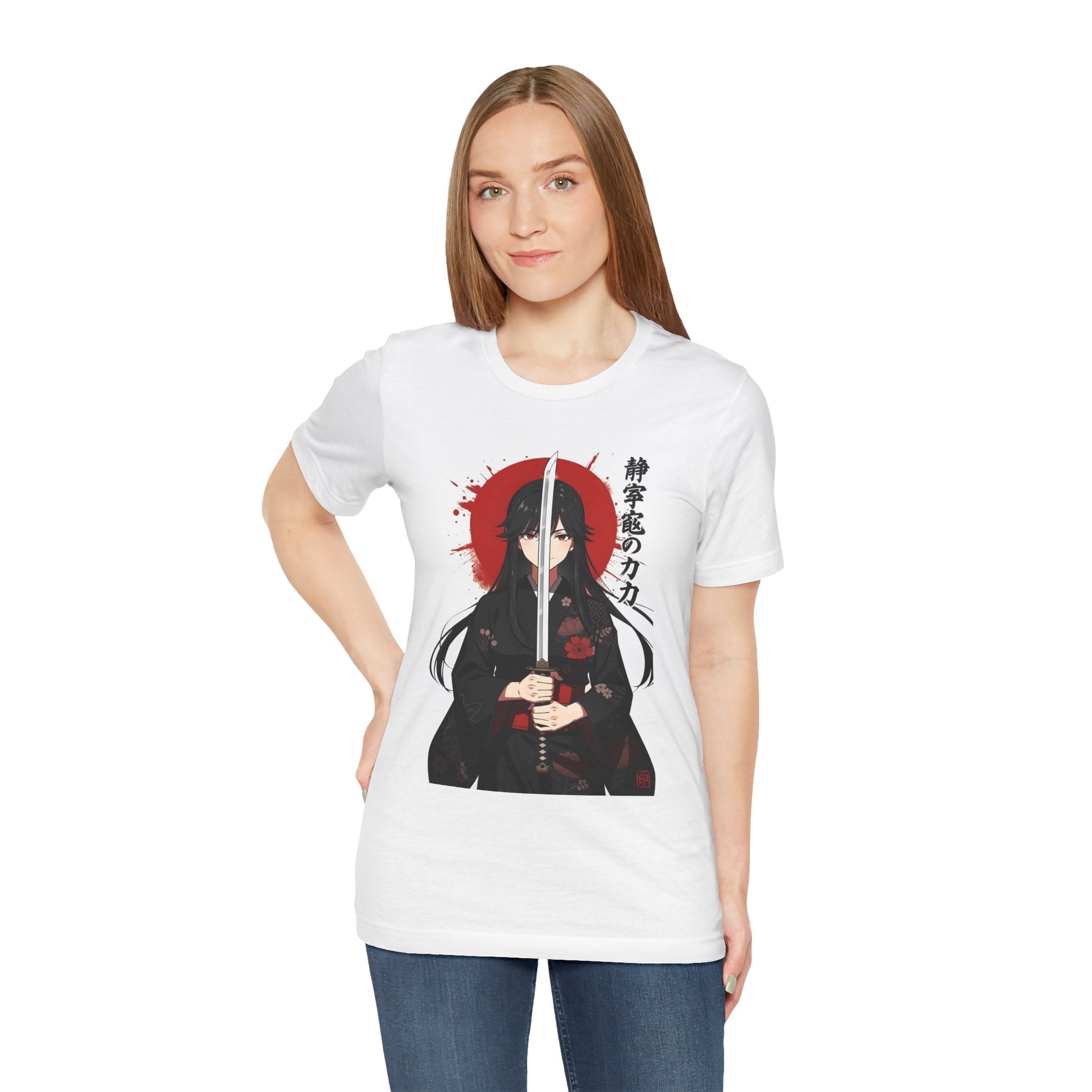 Samurai Girl Sword Tee — Japanese Anime Katana T-Shirt