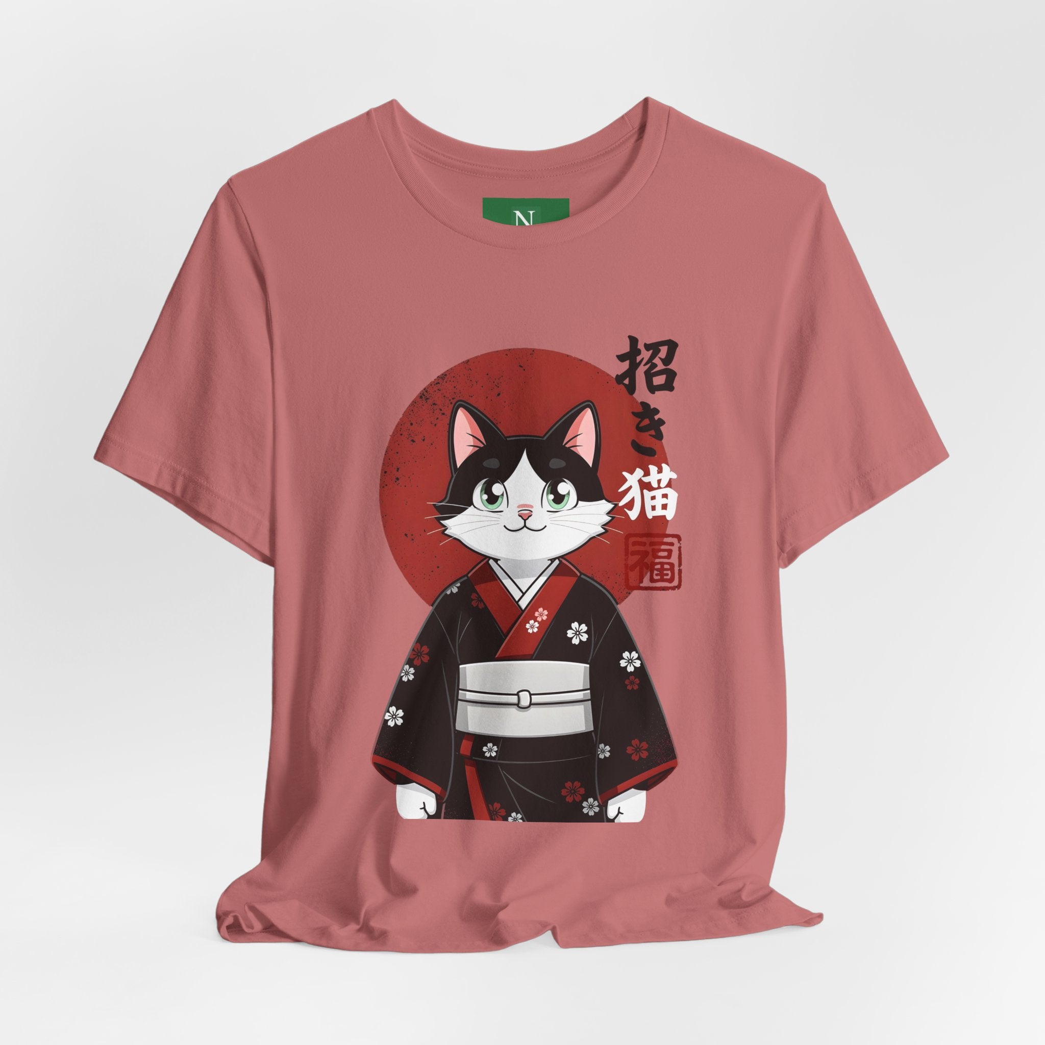 Lucky Cat Kimono T-Shirt — Japanese Maneki-Neko Tee