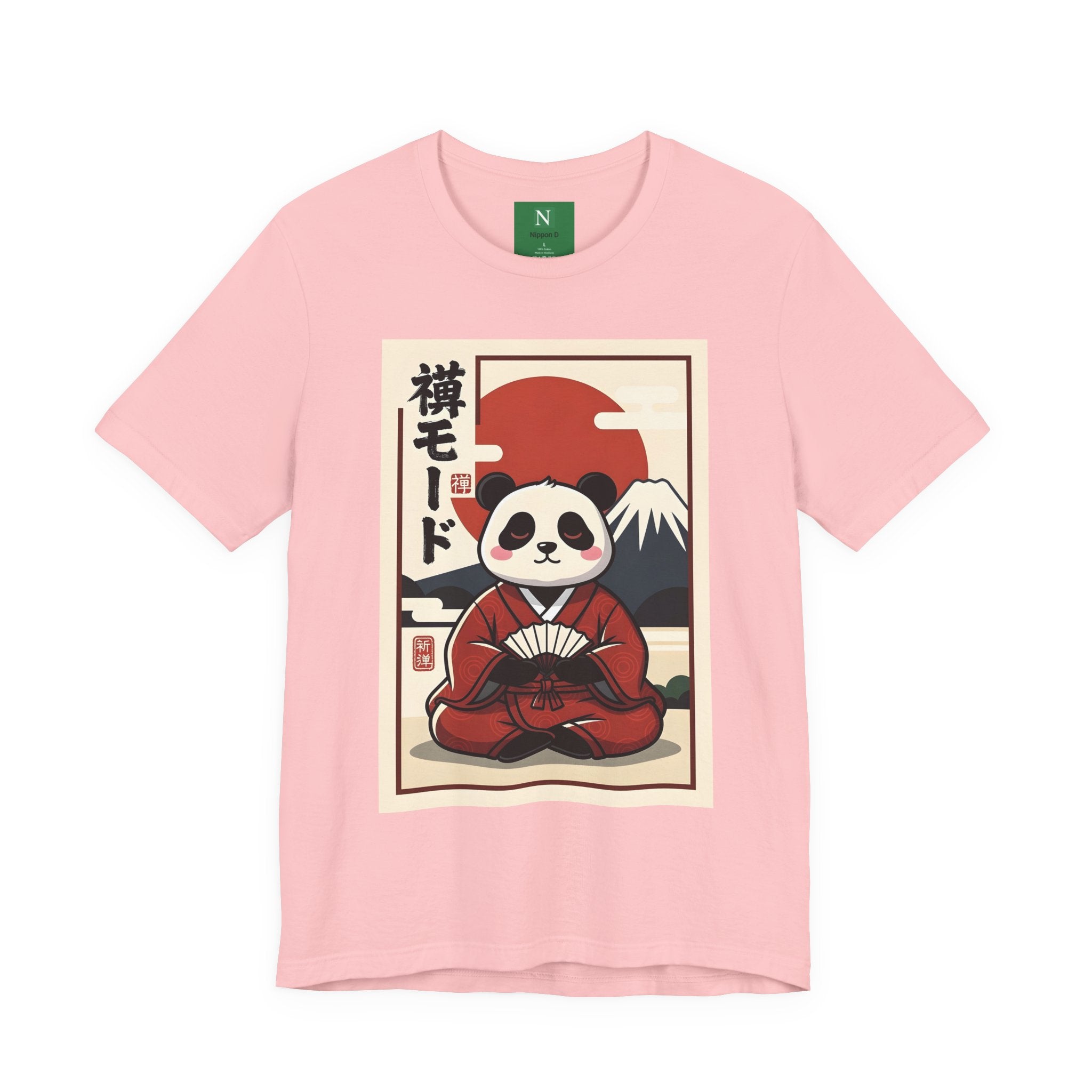 Panda Samurai Tee — Cute Japanese Ukiyo-e Style Graphic T-Shirt