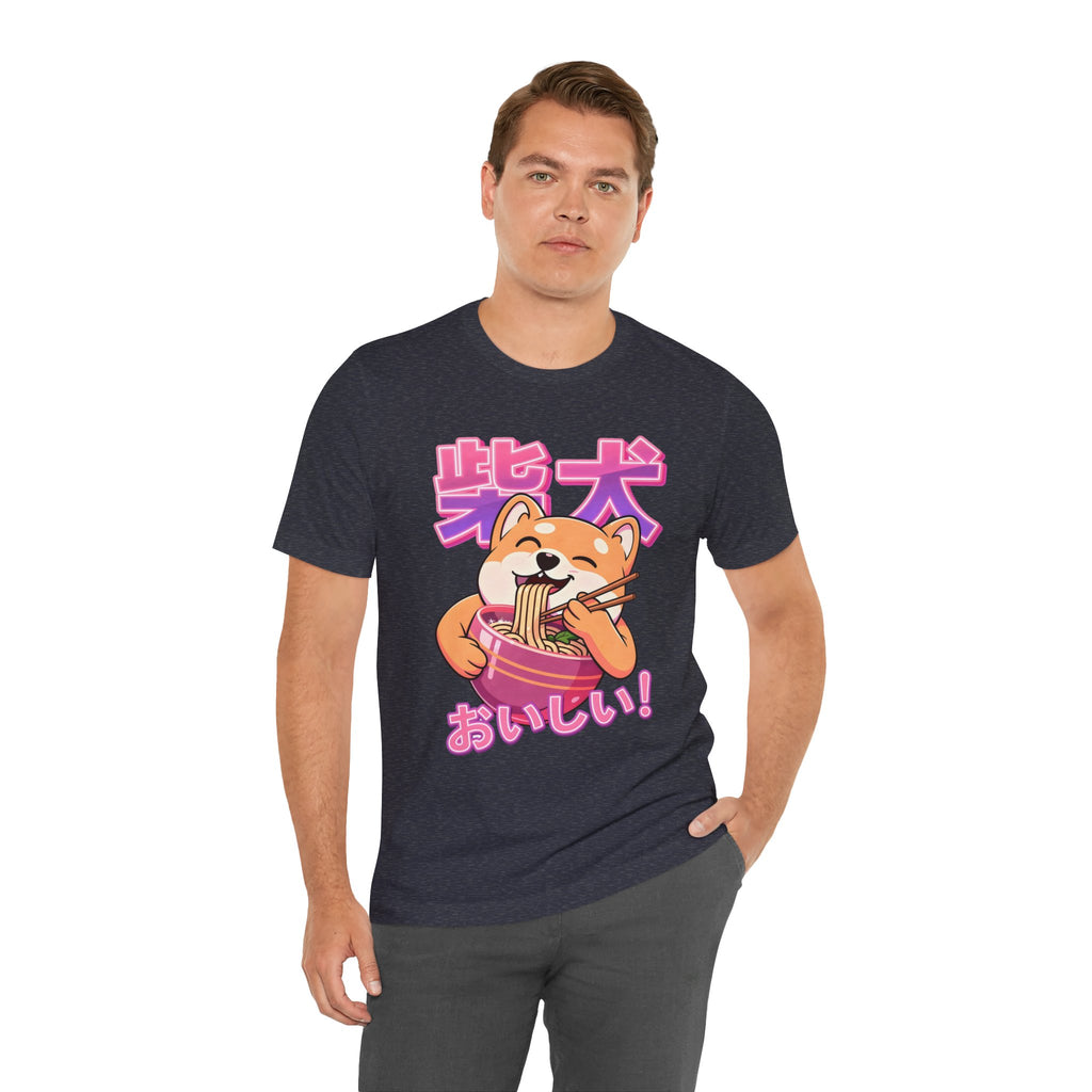 Shiba Inu Ramen Tee — おいしい! Cute Japanese Dog Noodle T-Shirt