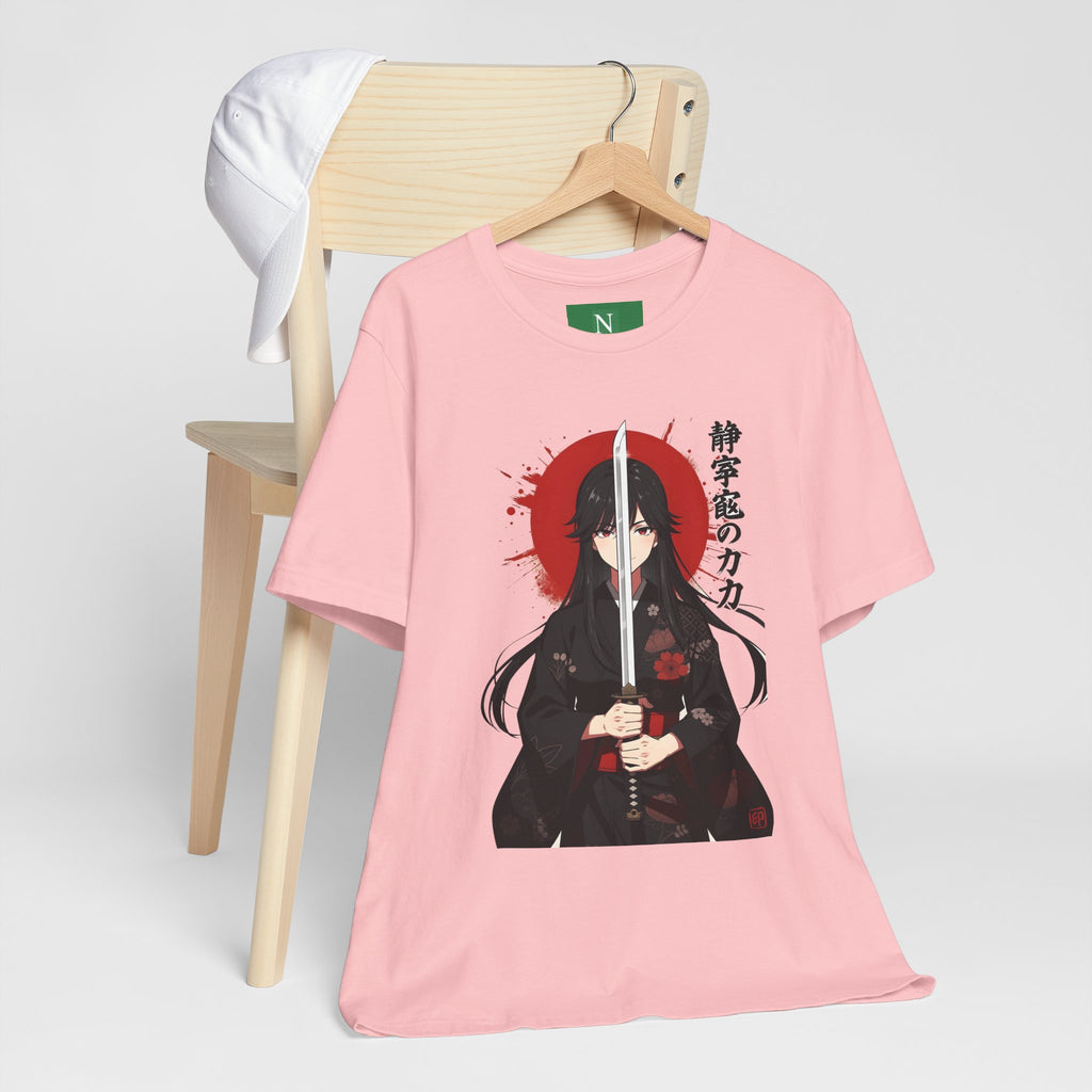 Samurai Girl Sword Tee — Japanese Anime Katana T-Shirt