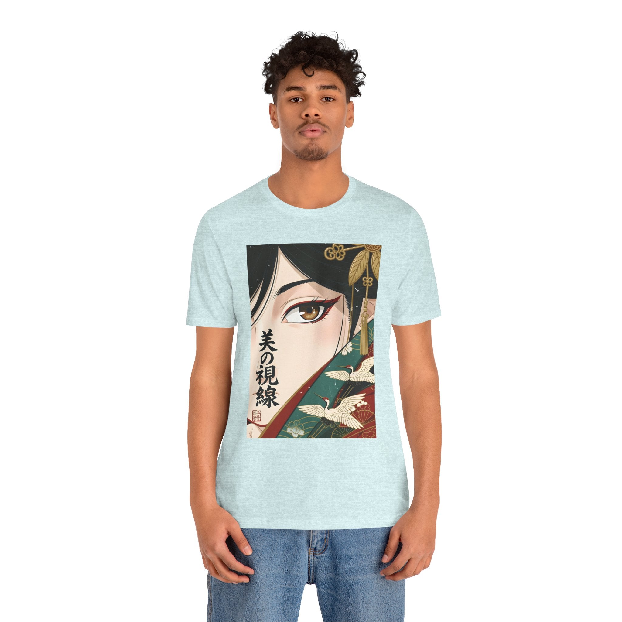 Japanese Anime Eye Tee — 美の視線 (Gaze of Beauty) Graphic T-Shirt