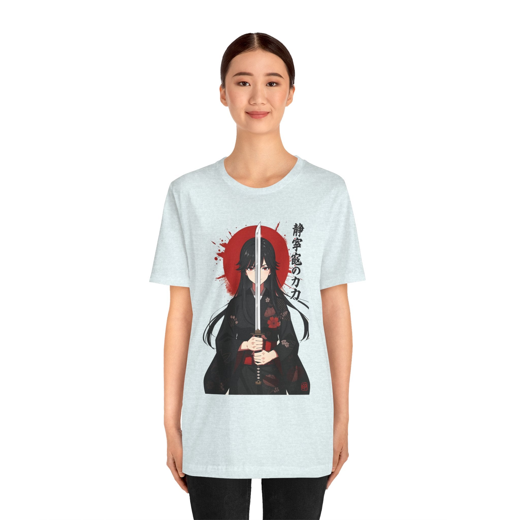 Samurai Girl Sword Tee — Japanese Anime Katana T-Shirt