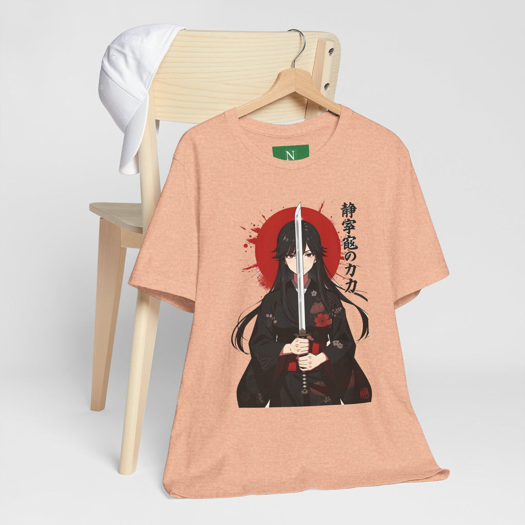 Samurai Girl Sword Tee — Japanese Anime Katana T-Shirt