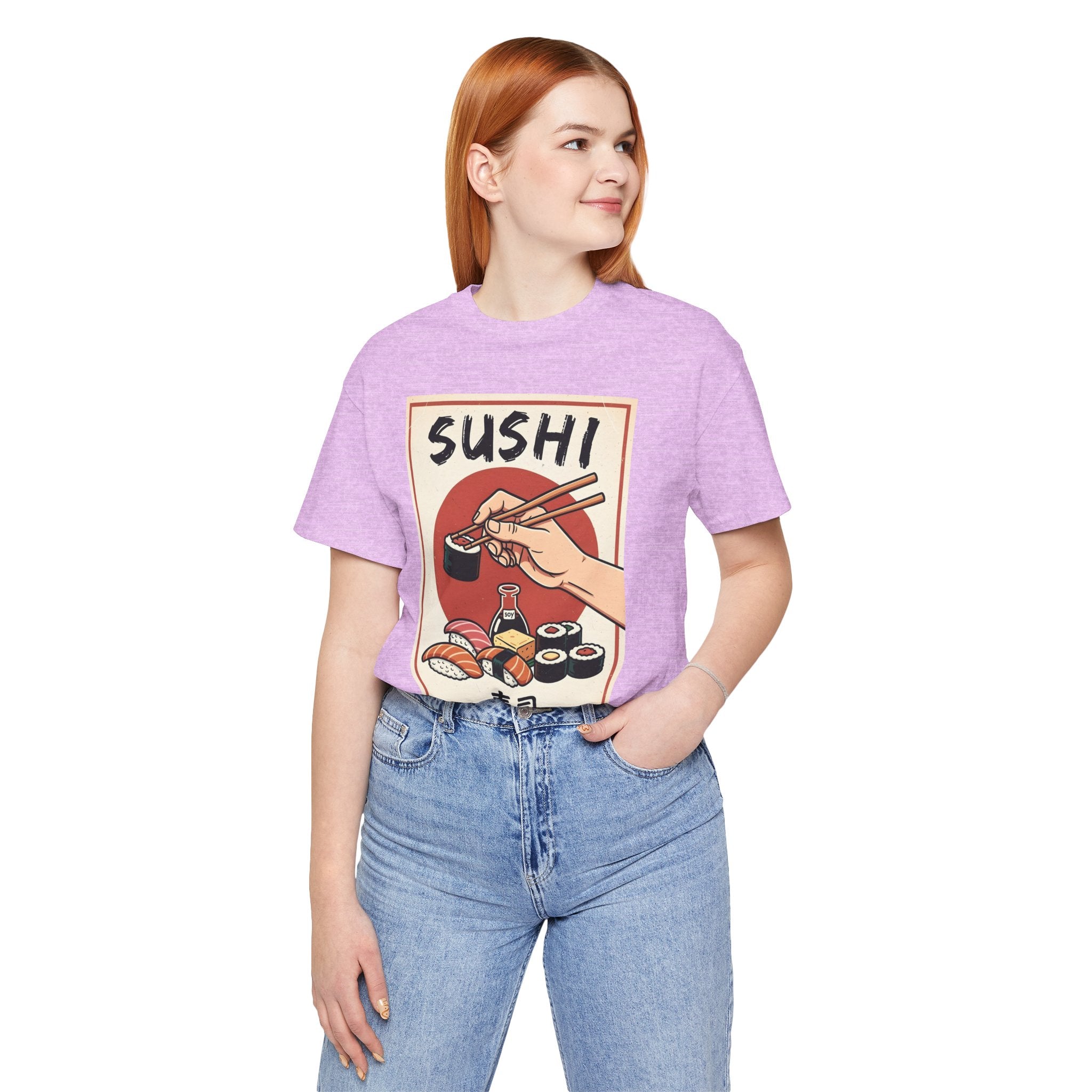 Sushi Poster Graphic Tee — Retro Japanese Sushi Shirt
