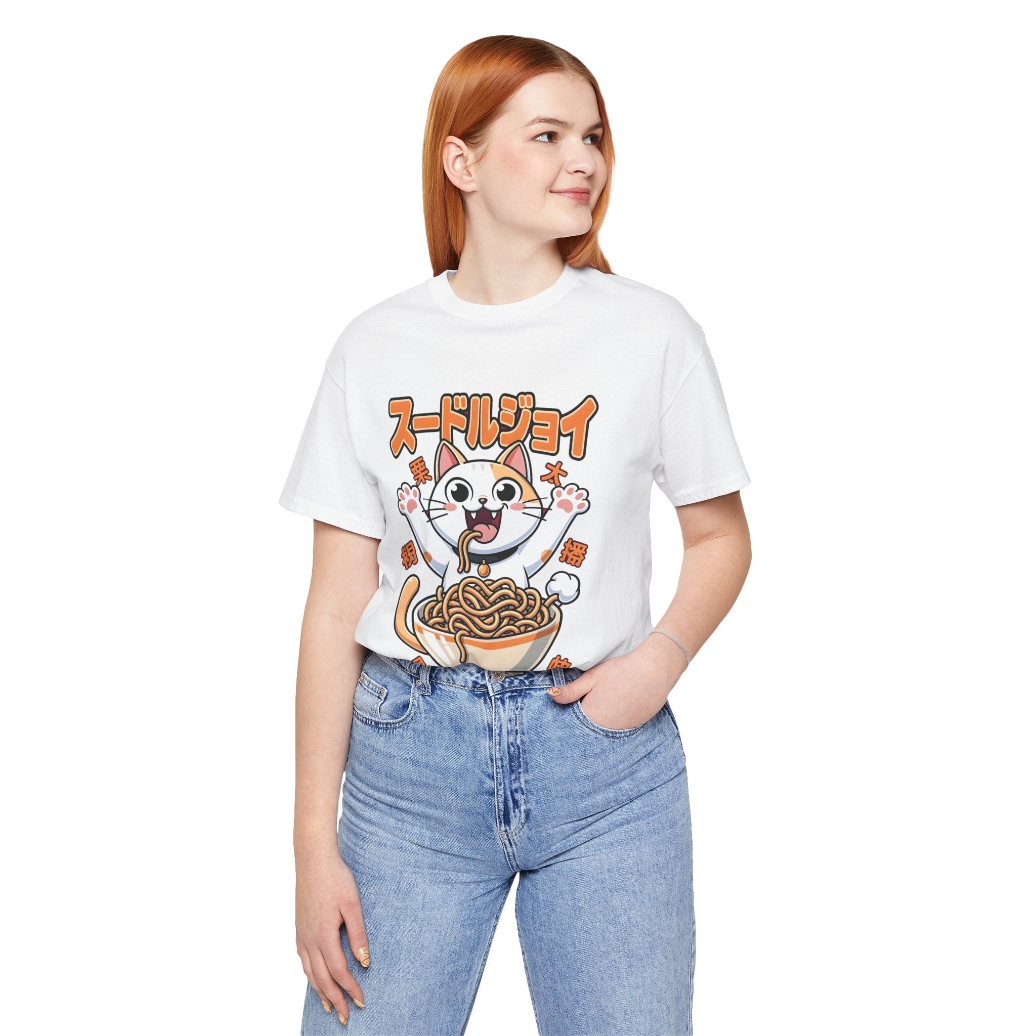 Ramen Cat Tee — Cute Japanese Noodle Graphic T-Shirt