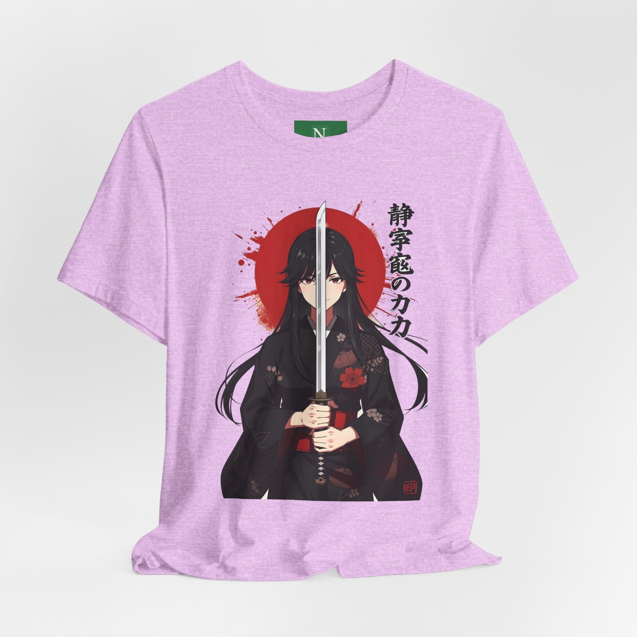 Samurai Girl Sword Tee — Japanese Anime Katana T-Shirt