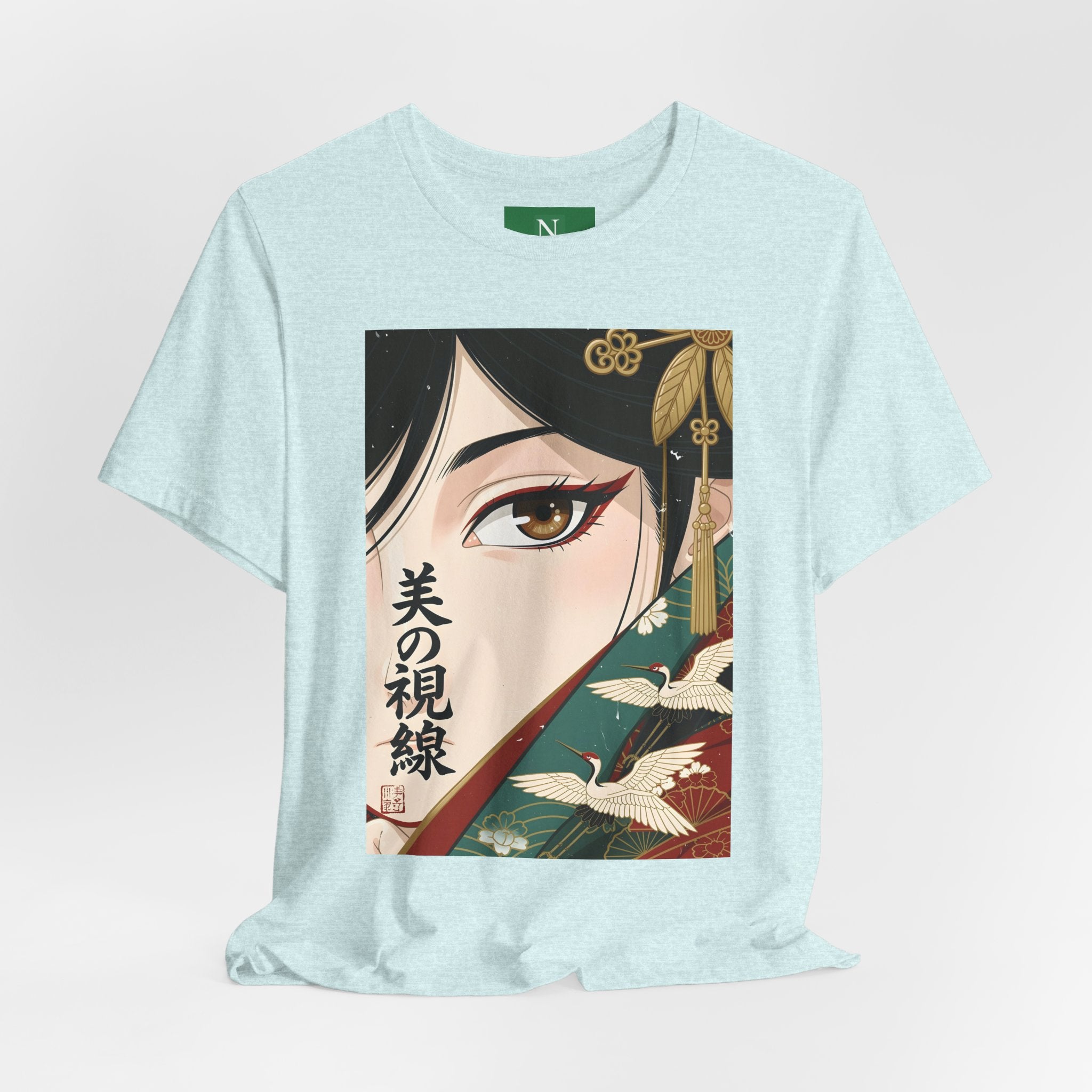 Japanese Anime Eye Tee — 美の視線 (Gaze of Beauty) Graphic T-Shirt