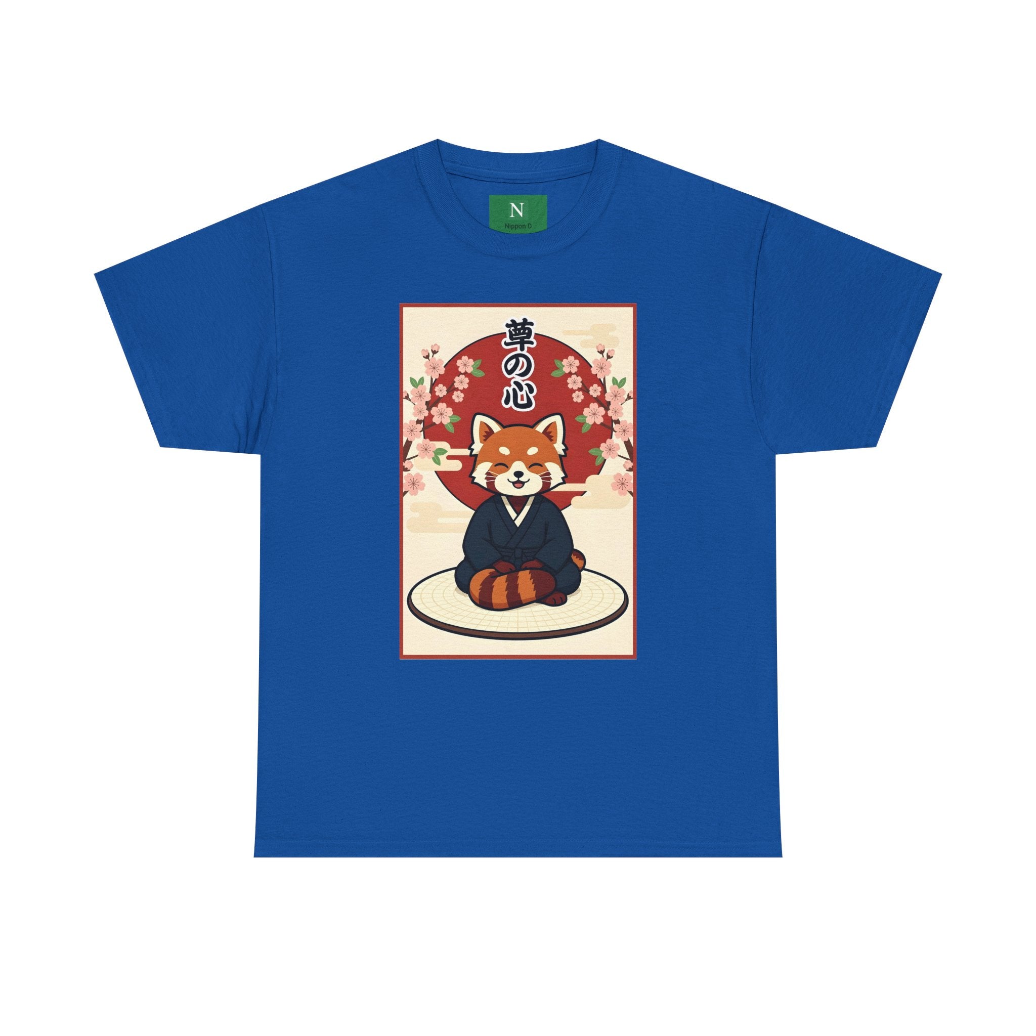 Red Panda Zen T-Shirt — Cute Japanese-Inspired Meditation Design