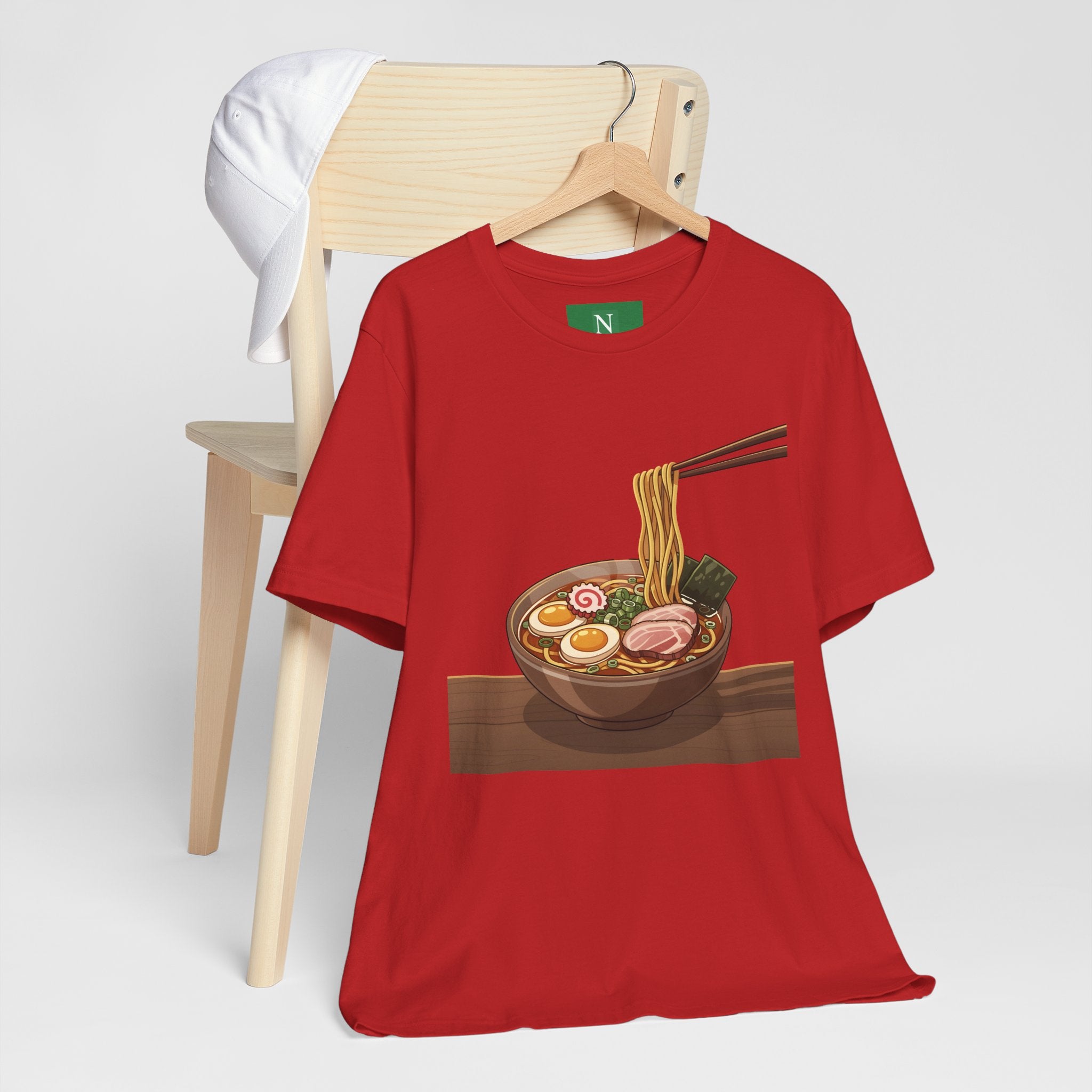 Ramen Bowl Graphic Tee – Chopsticks & Noodles Japanese Food T-Shirt