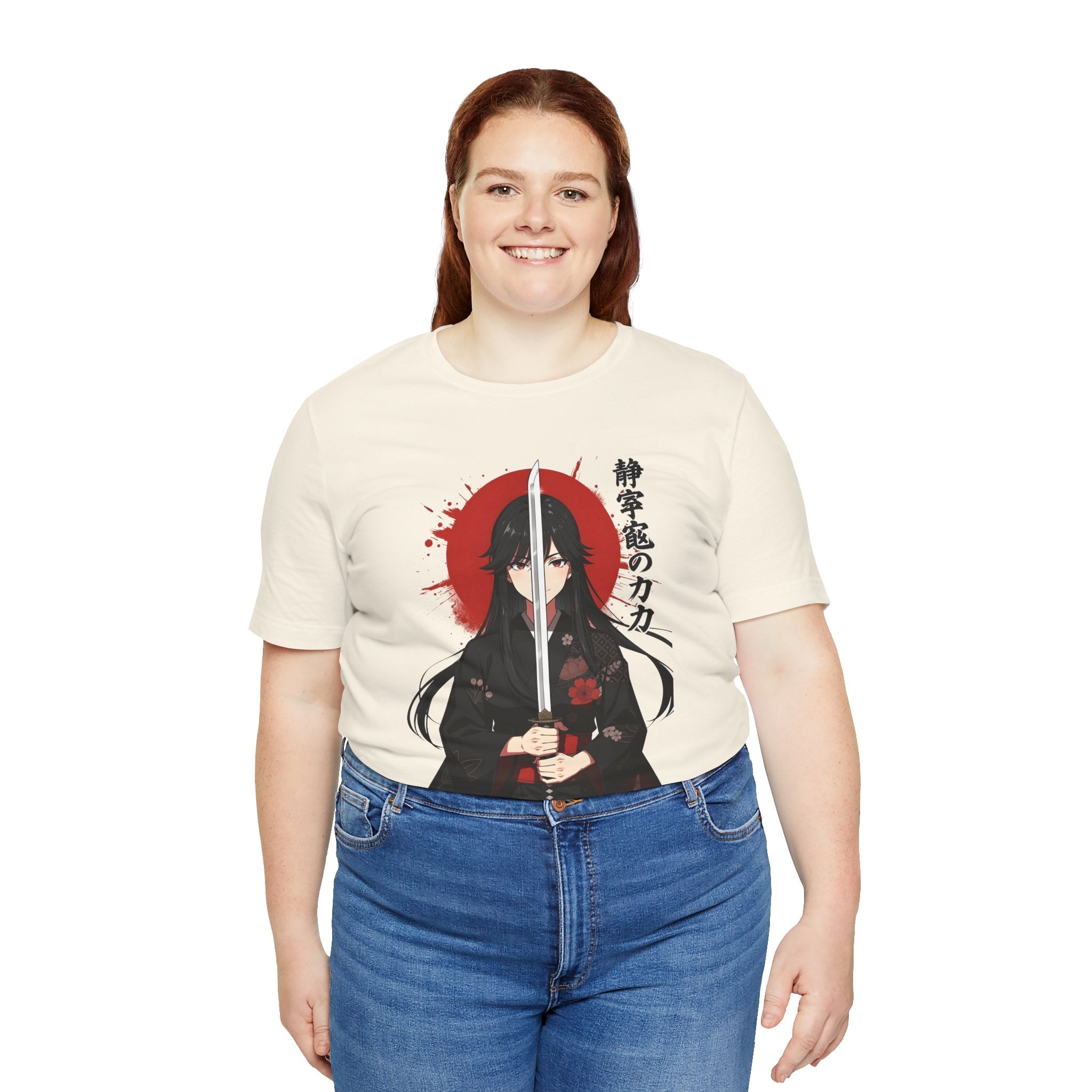 Samurai Girl Sword Tee — Japanese Anime Katana T-Shirt