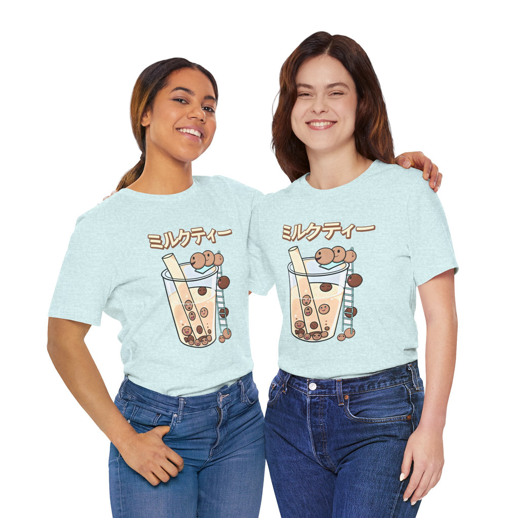 Boba Milk Tea T‑Shirt – ミルクティー Bubble Tea Graphic Tee