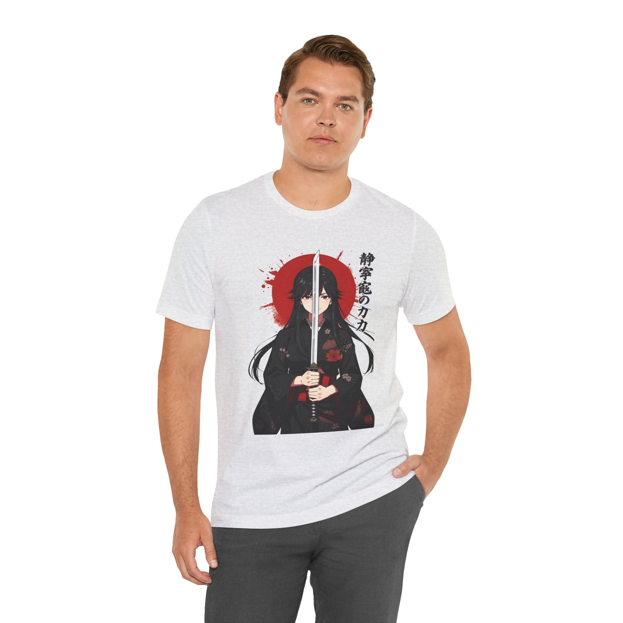 Samurai Girl Sword Tee — Japanese Anime Katana T-Shirt