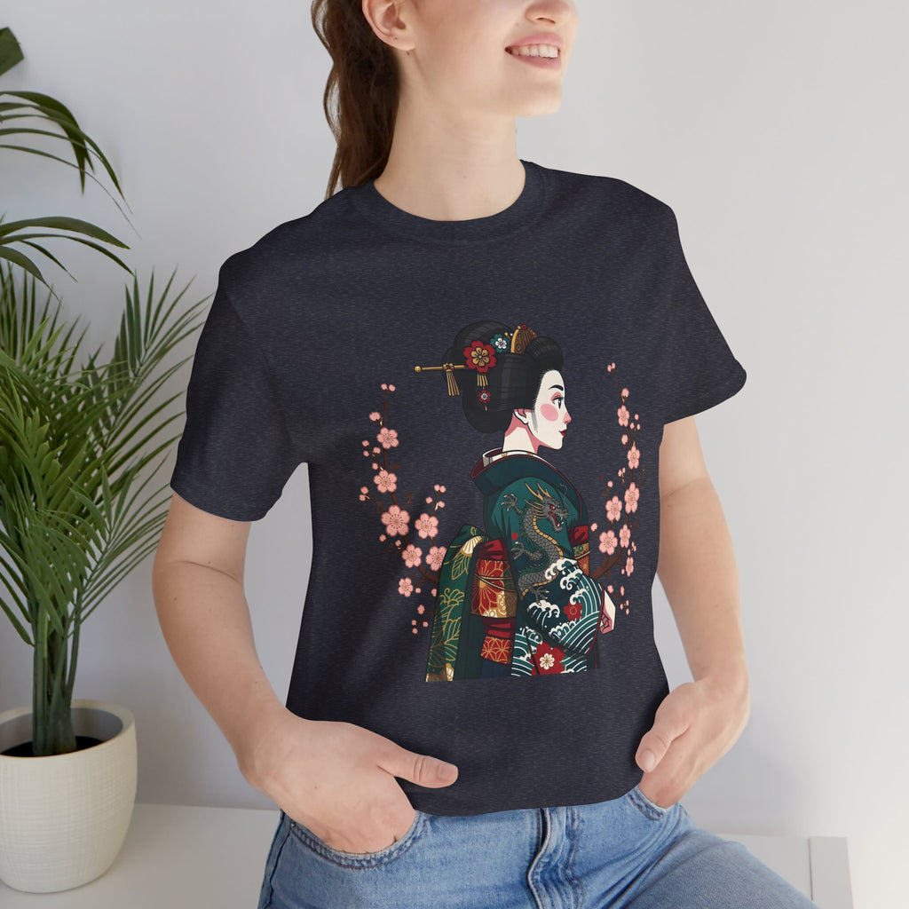 Geisha Blossom T‑Shirt — Vintage Japanese Art Tee