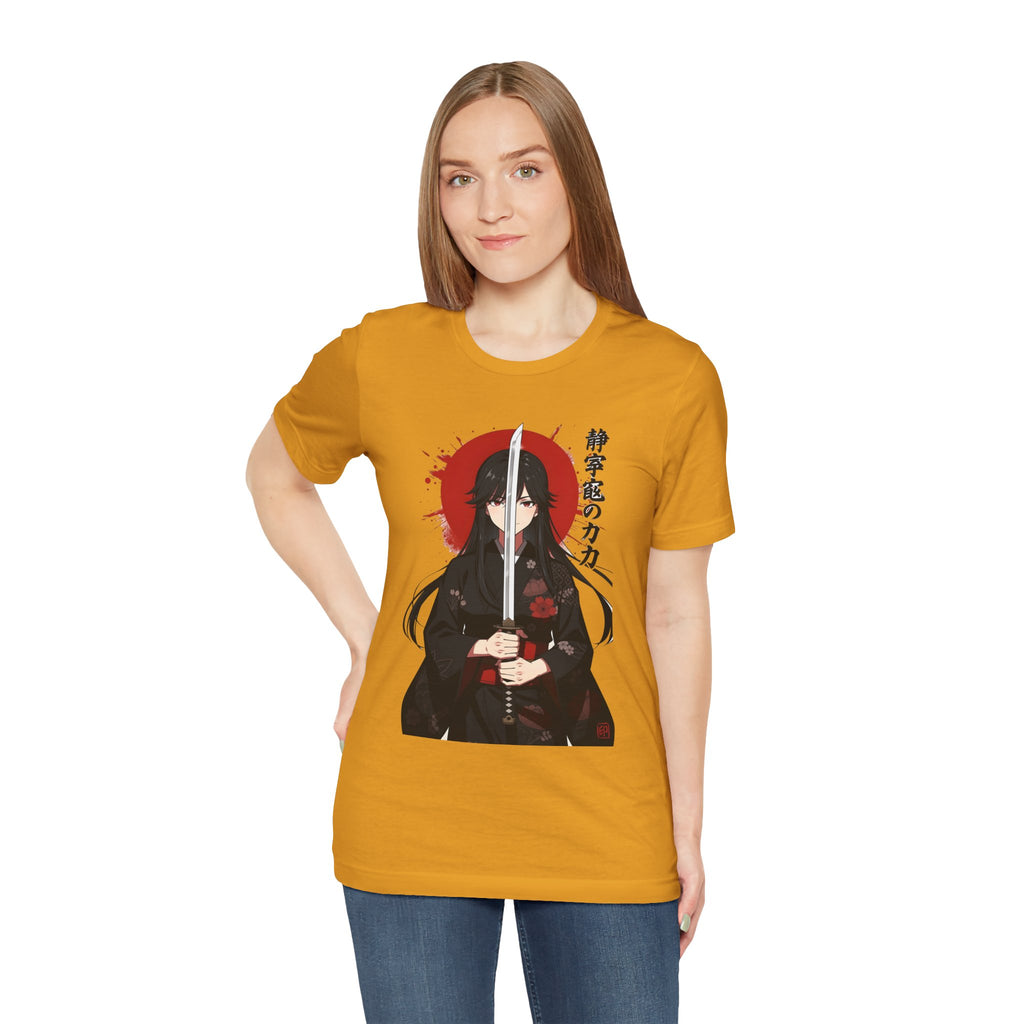Samurai Girl Sword Tee — Japanese Anime Katana T-Shirt