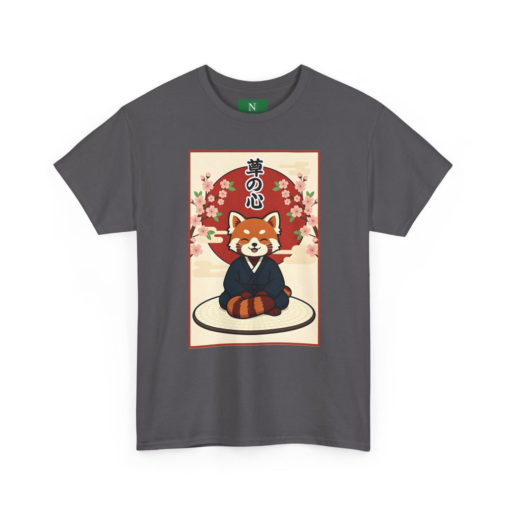 Red Panda Zen T-Shirt — Cute Japanese-Inspired Meditation Design