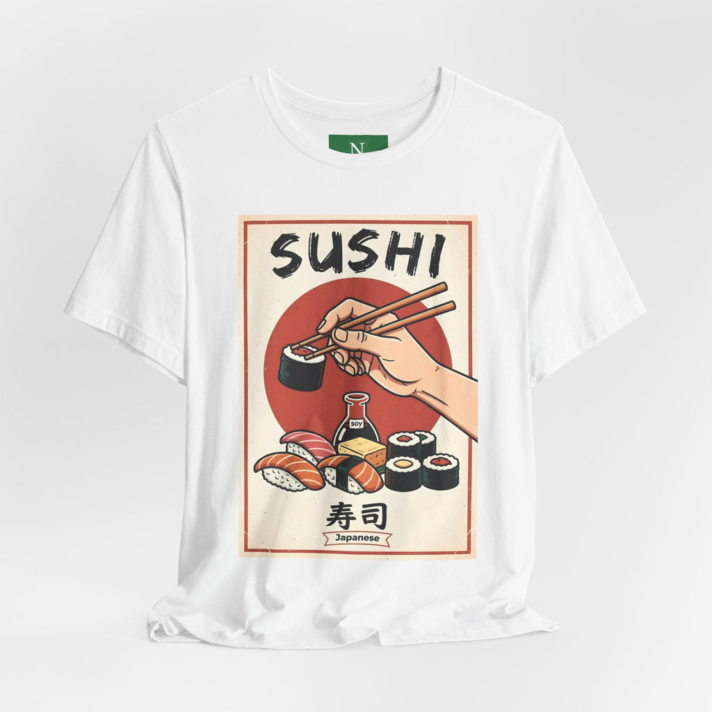 Sushi Poster Graphic Tee — Retro Japanese Sushi Shirt