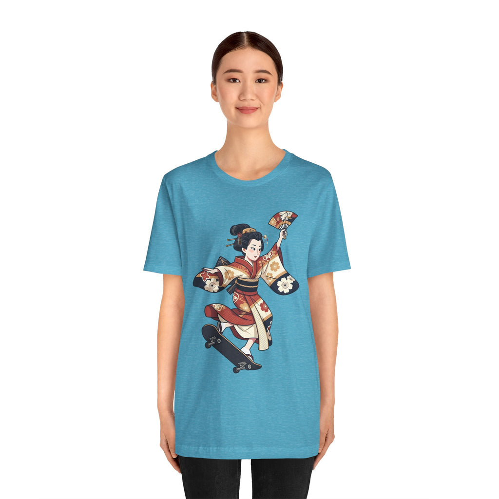 Skateboarding Geisha T-Shirt