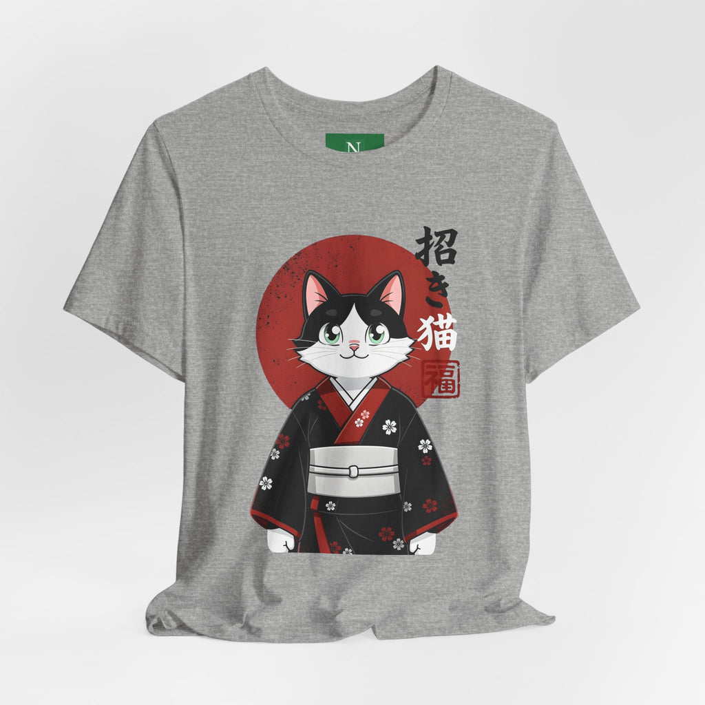 Lucky Cat Kimono T-Shirt — Japanese Maneki-Neko Tee