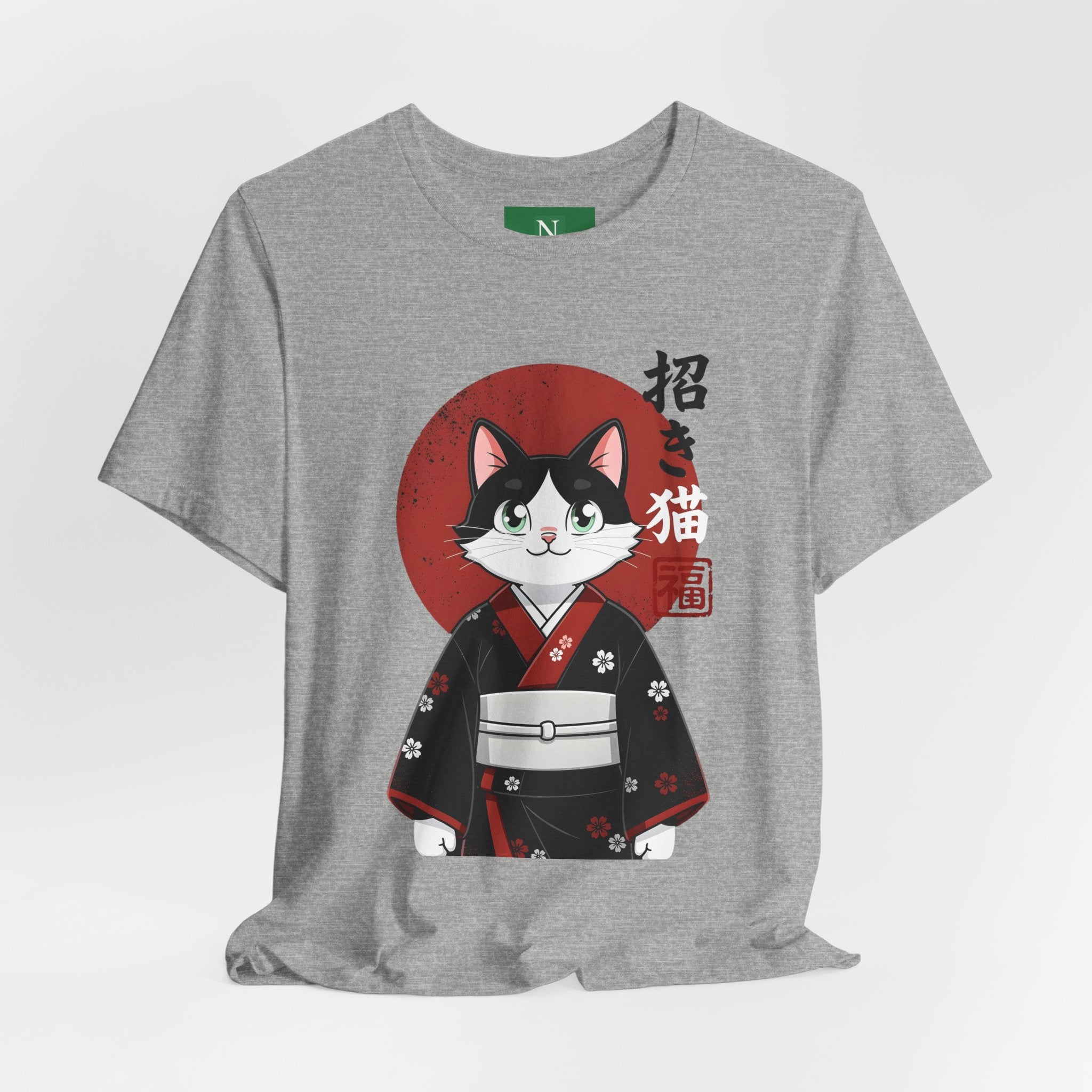 Lucky Cat Kimono T-Shirt — Japanese Maneki-Neko Tee