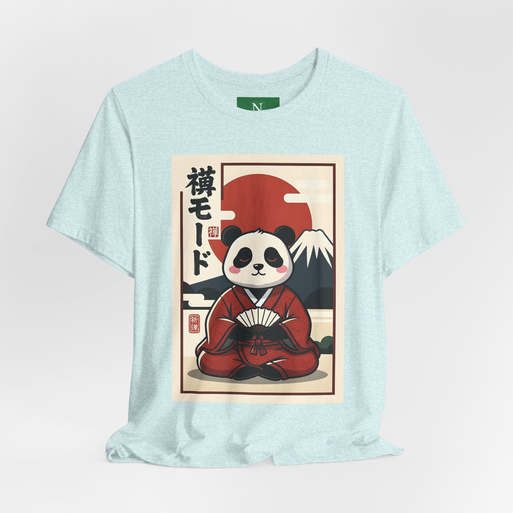 Panda Samurai Tee — Cute Japanese Ukiyo-e Style Graphic T-Shirt