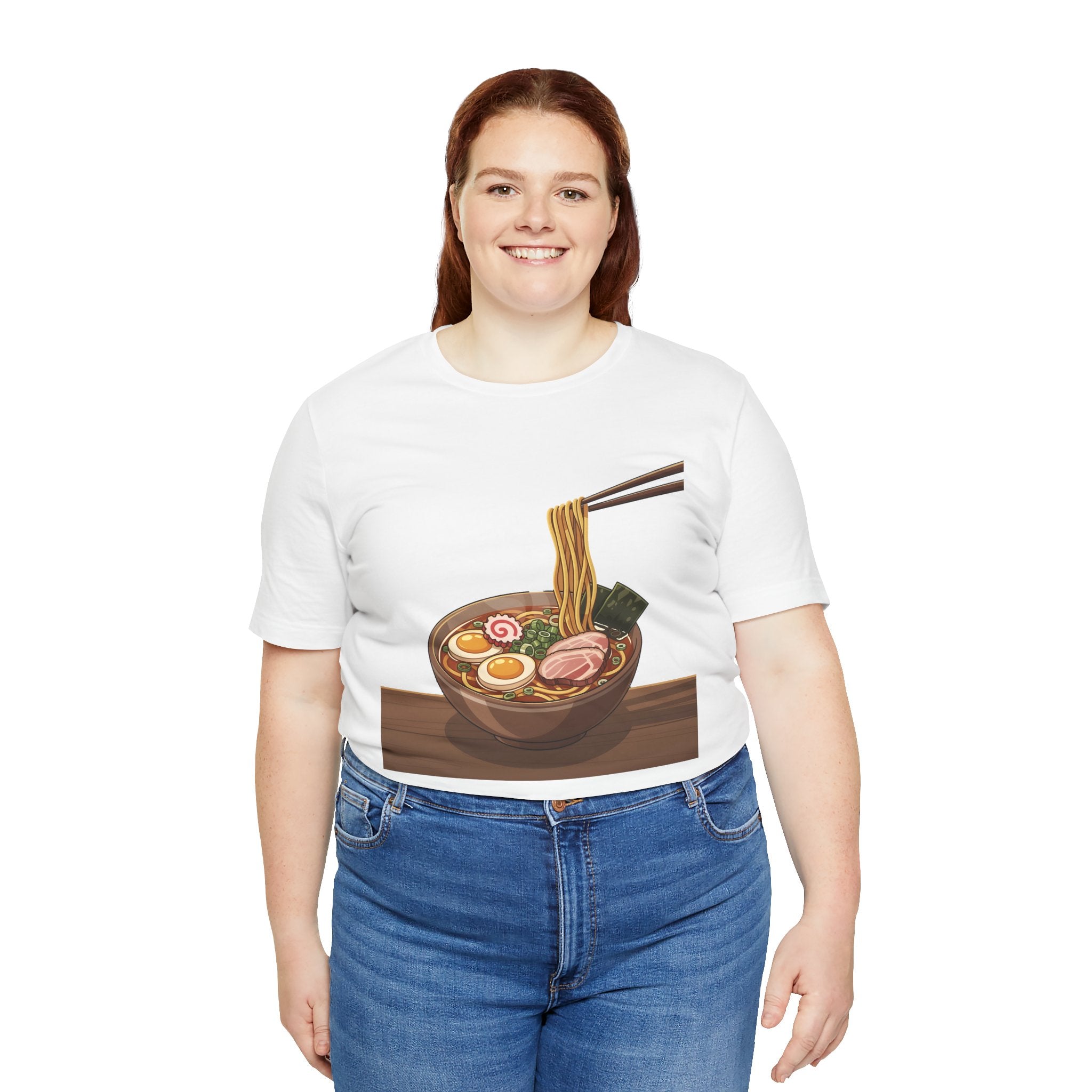 Ramen Bowl Graphic Tee – Chopsticks & Noodles Japanese Food T-Shirt