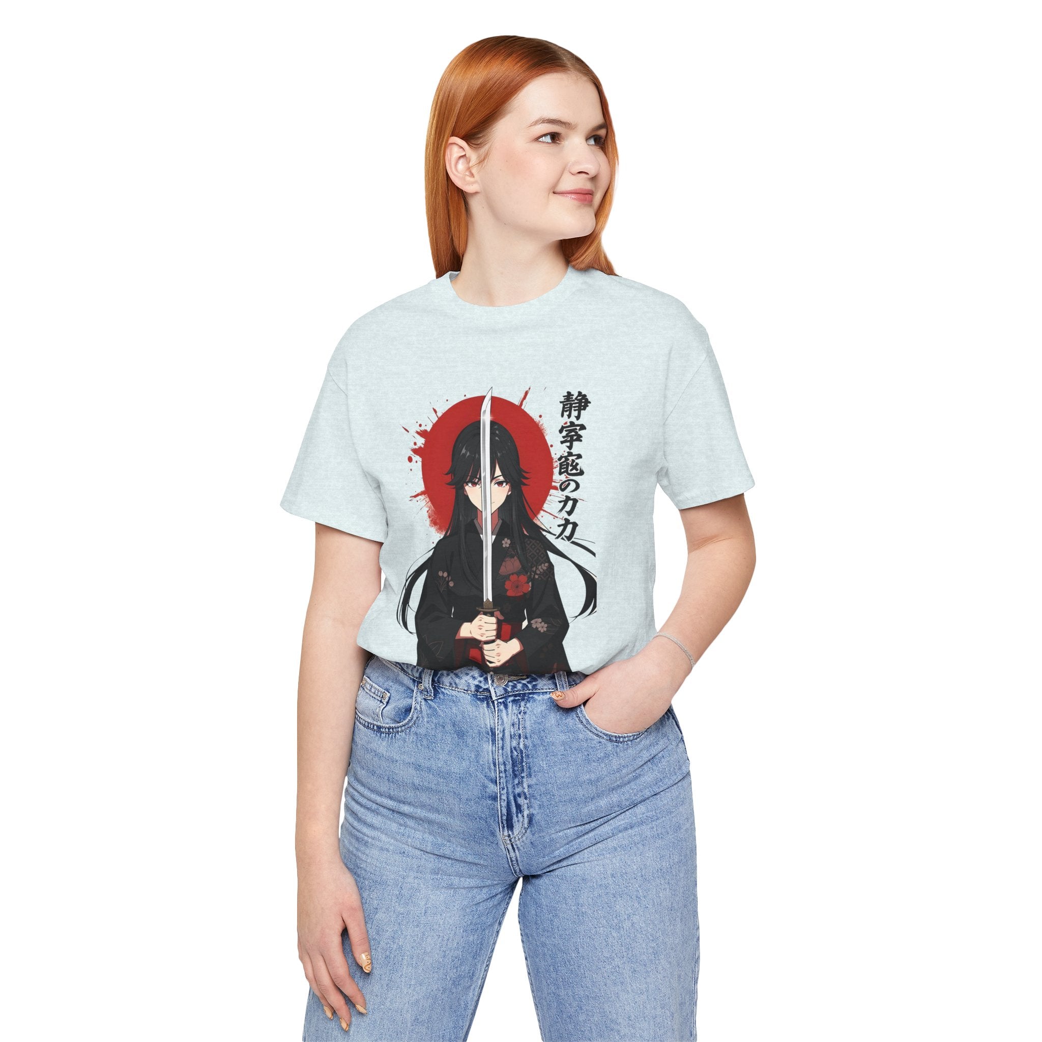 Samurai Girl Sword Tee — Japanese Anime Katana T-Shirt