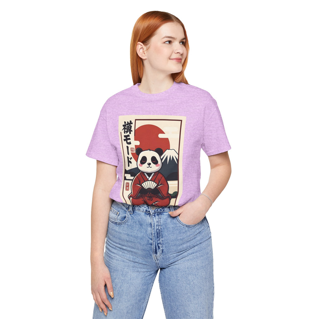 Panda Samurai Tee — Cute Japanese Ukiyo-e Style Graphic T-Shirt